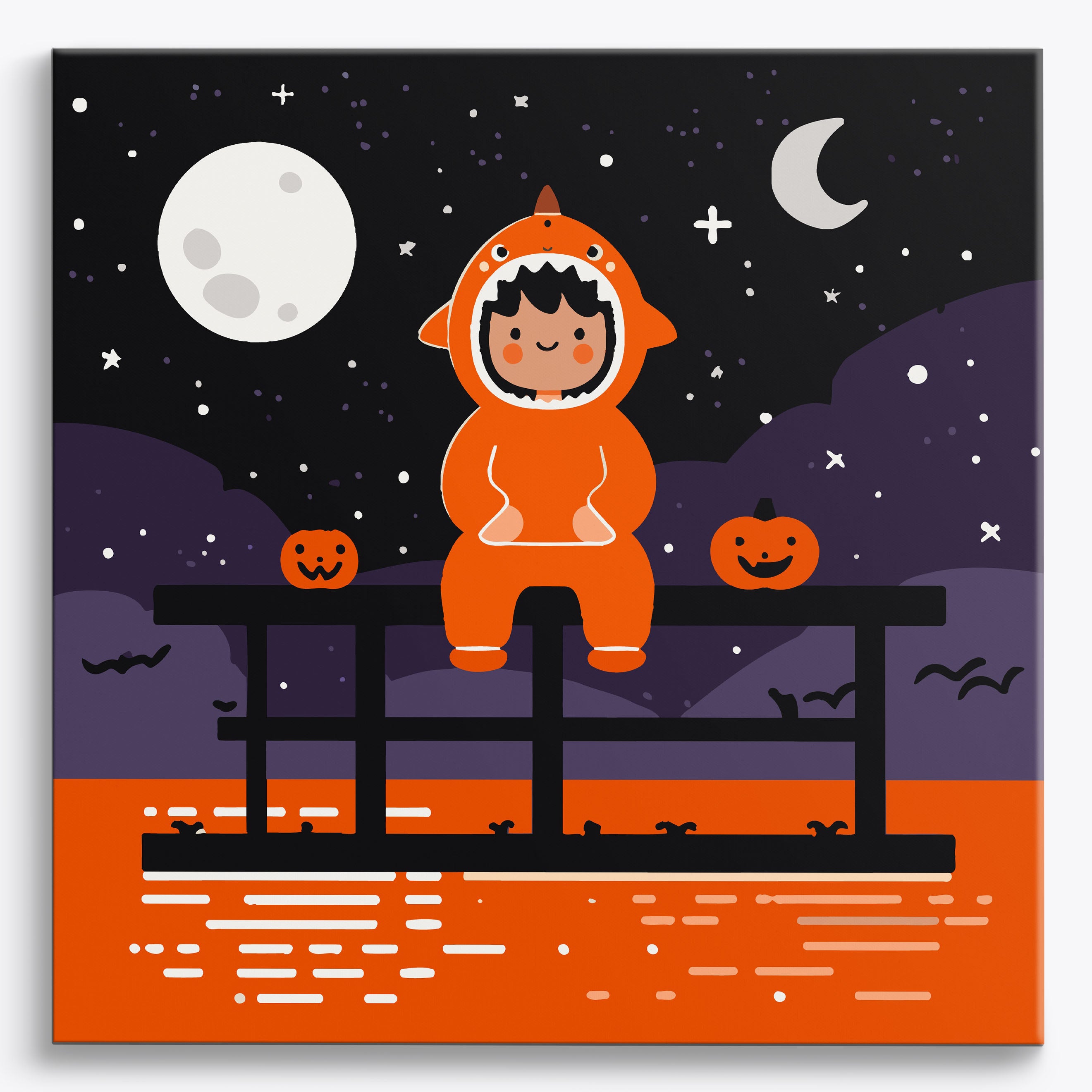 Pumpkin Pier No Frame / 40x40cm