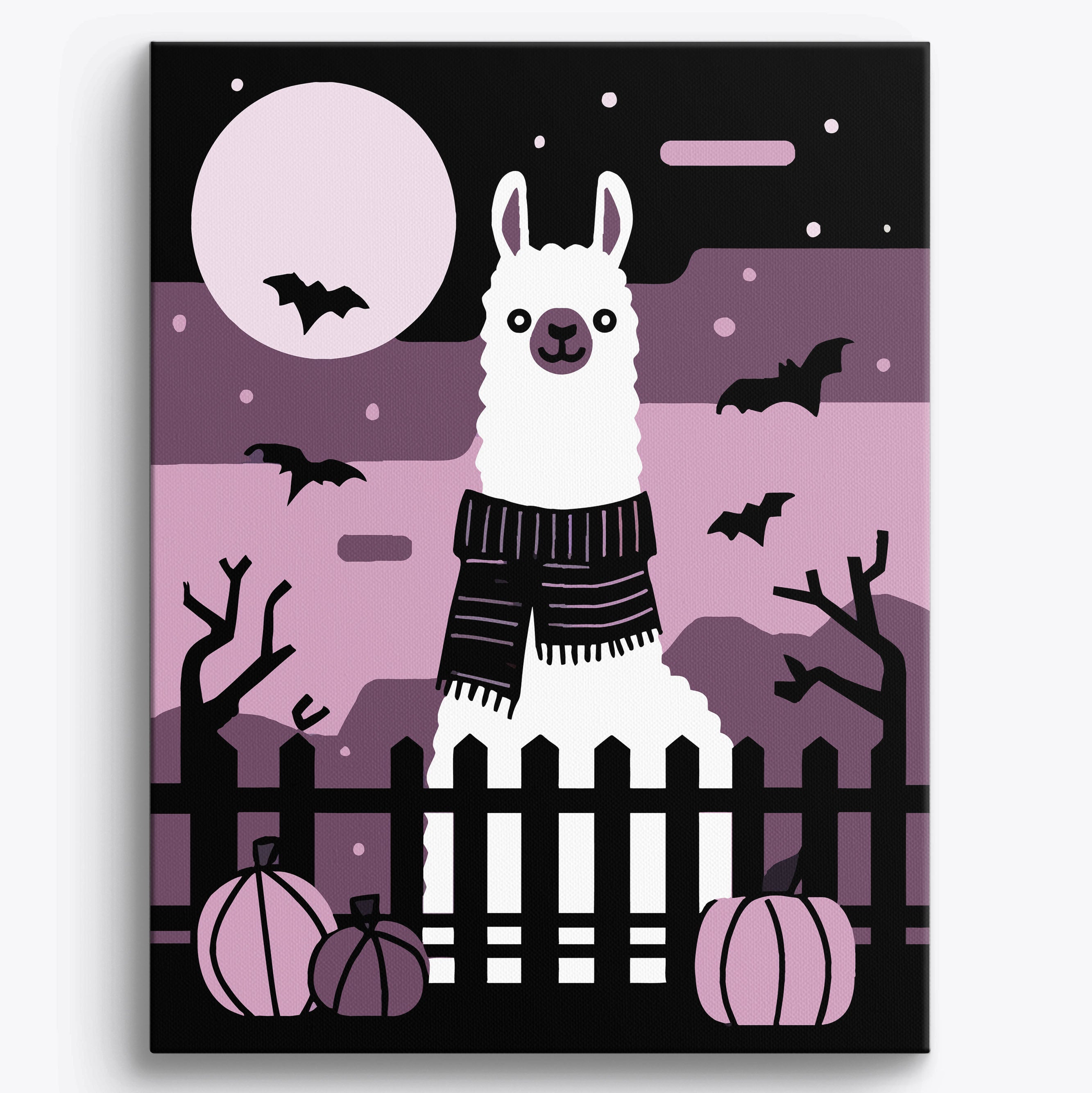 Fence Peek Llama No Frame / 40x50cm