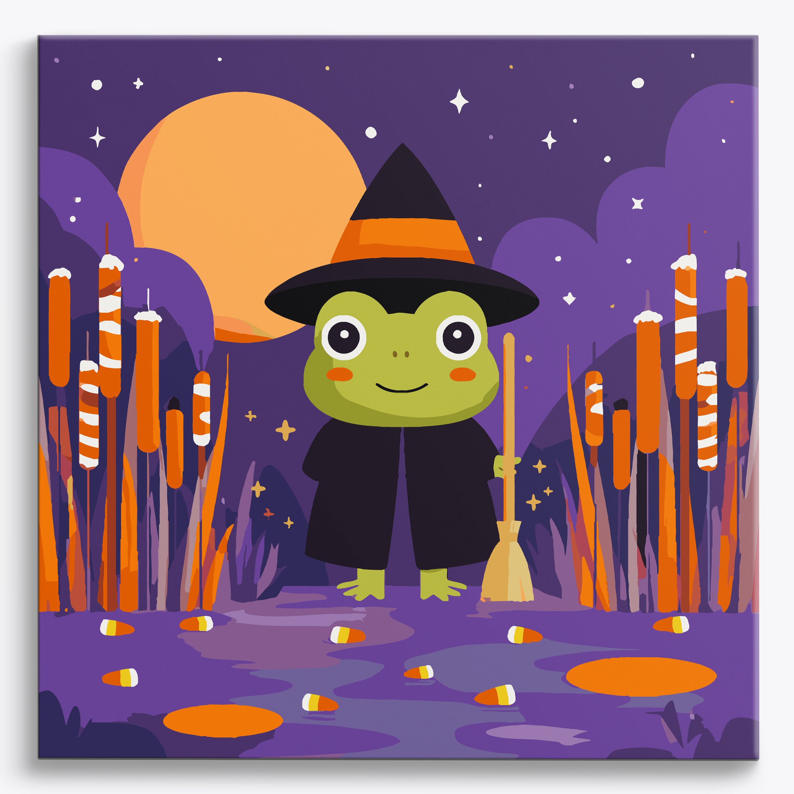 Frog Witch's Pond No Frame / 40x40cm