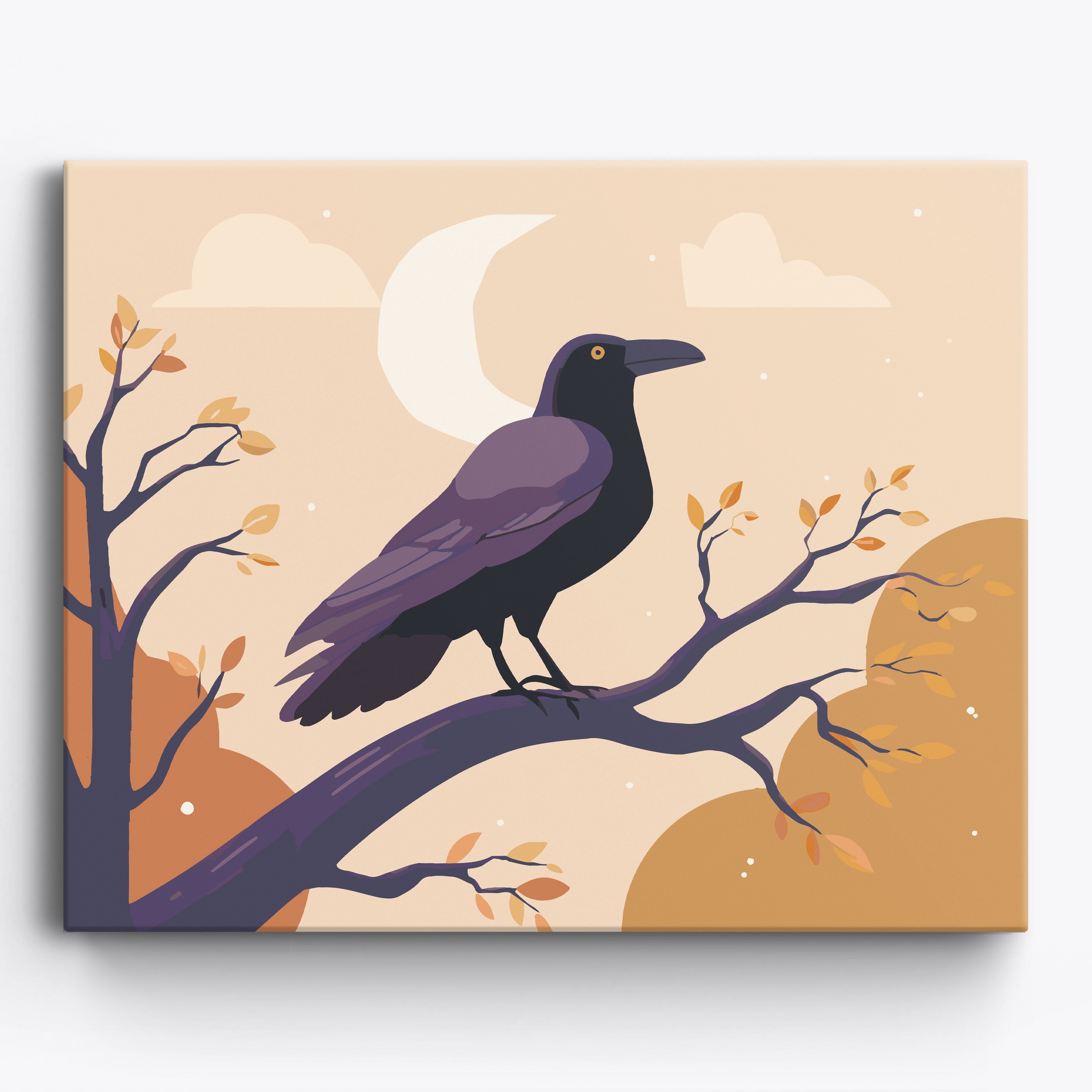 Midnight Raven No Frame / 50x40cm