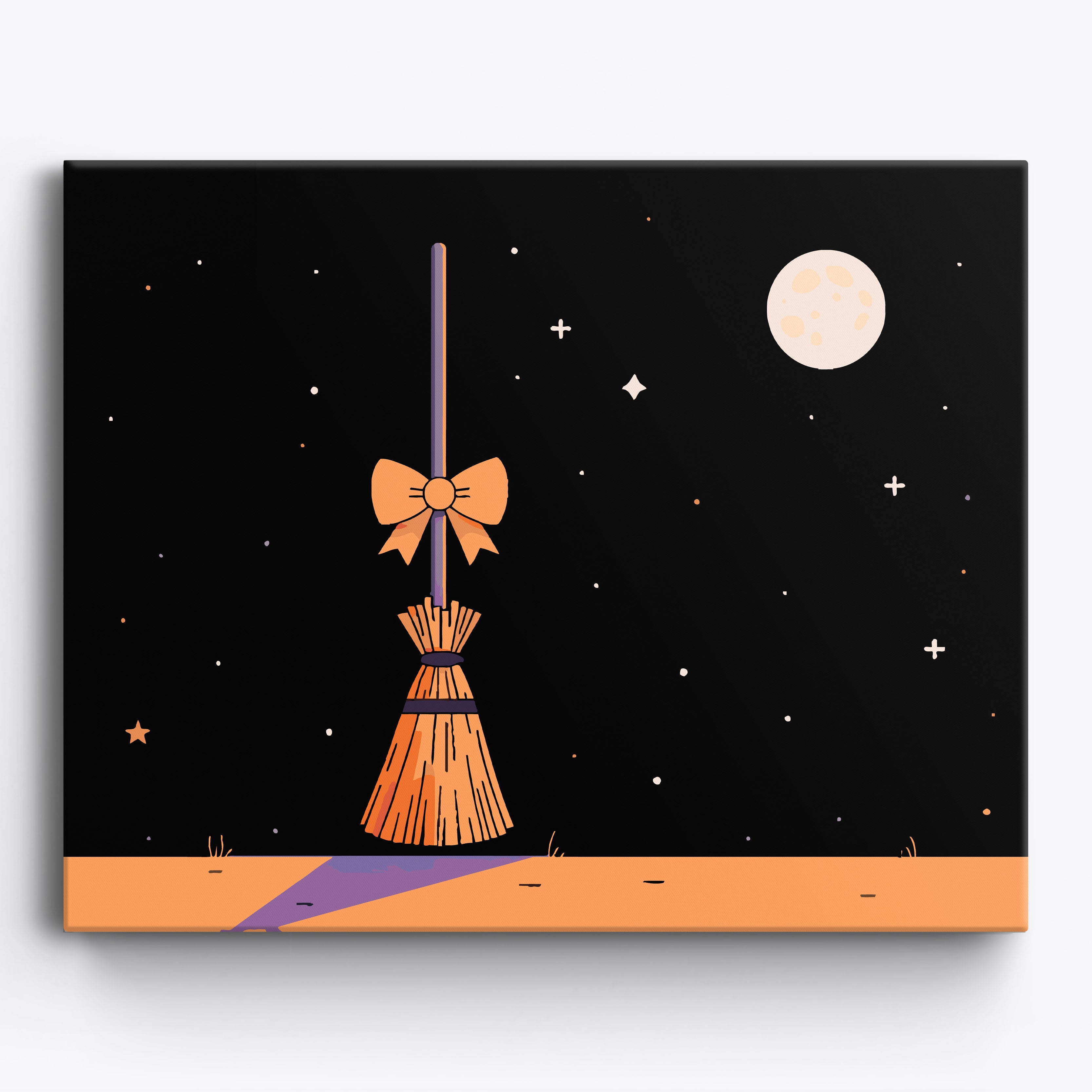 Starry Broom Bow No Frame / 50x40cm