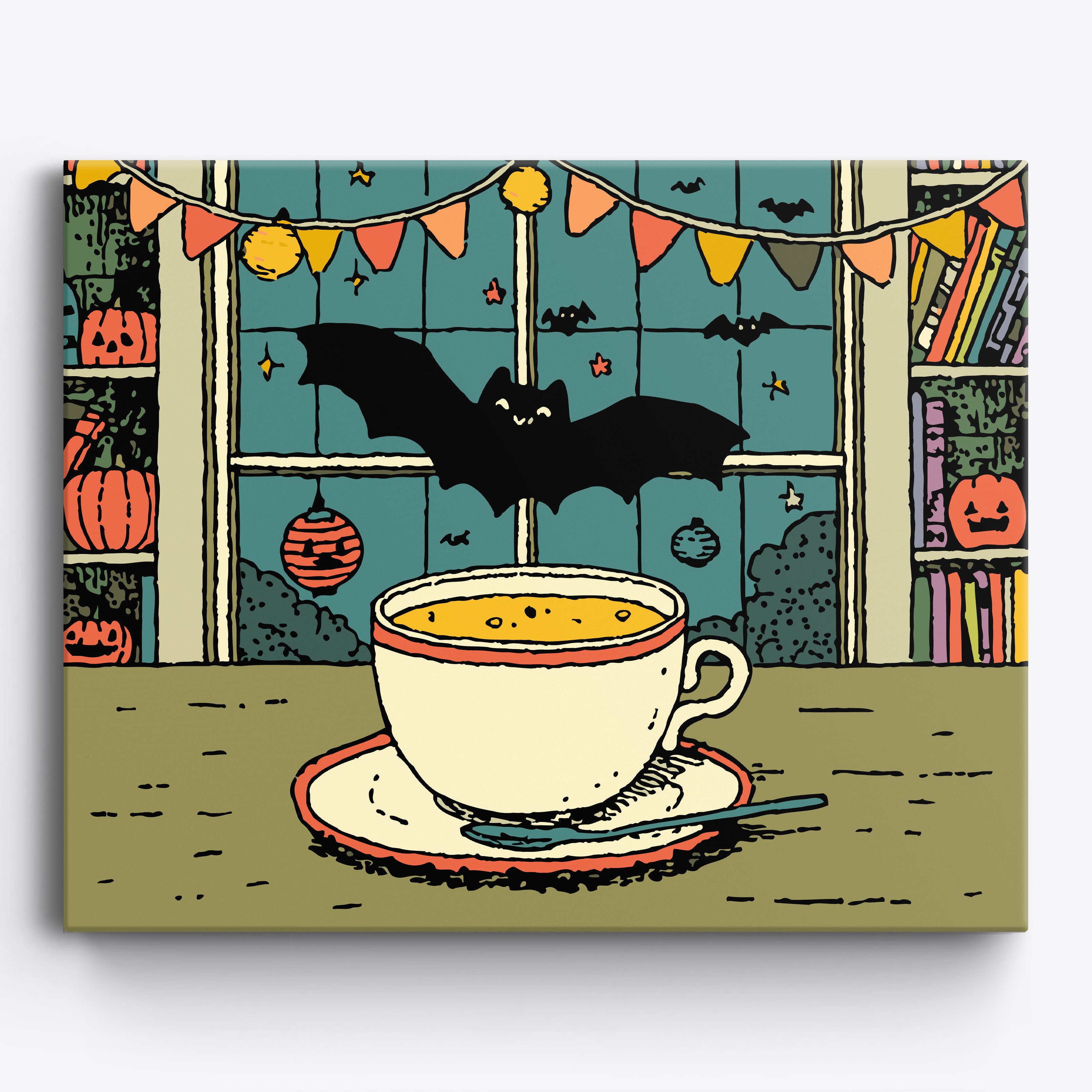 Teacup Lanternscape No Frame / 50x40cm