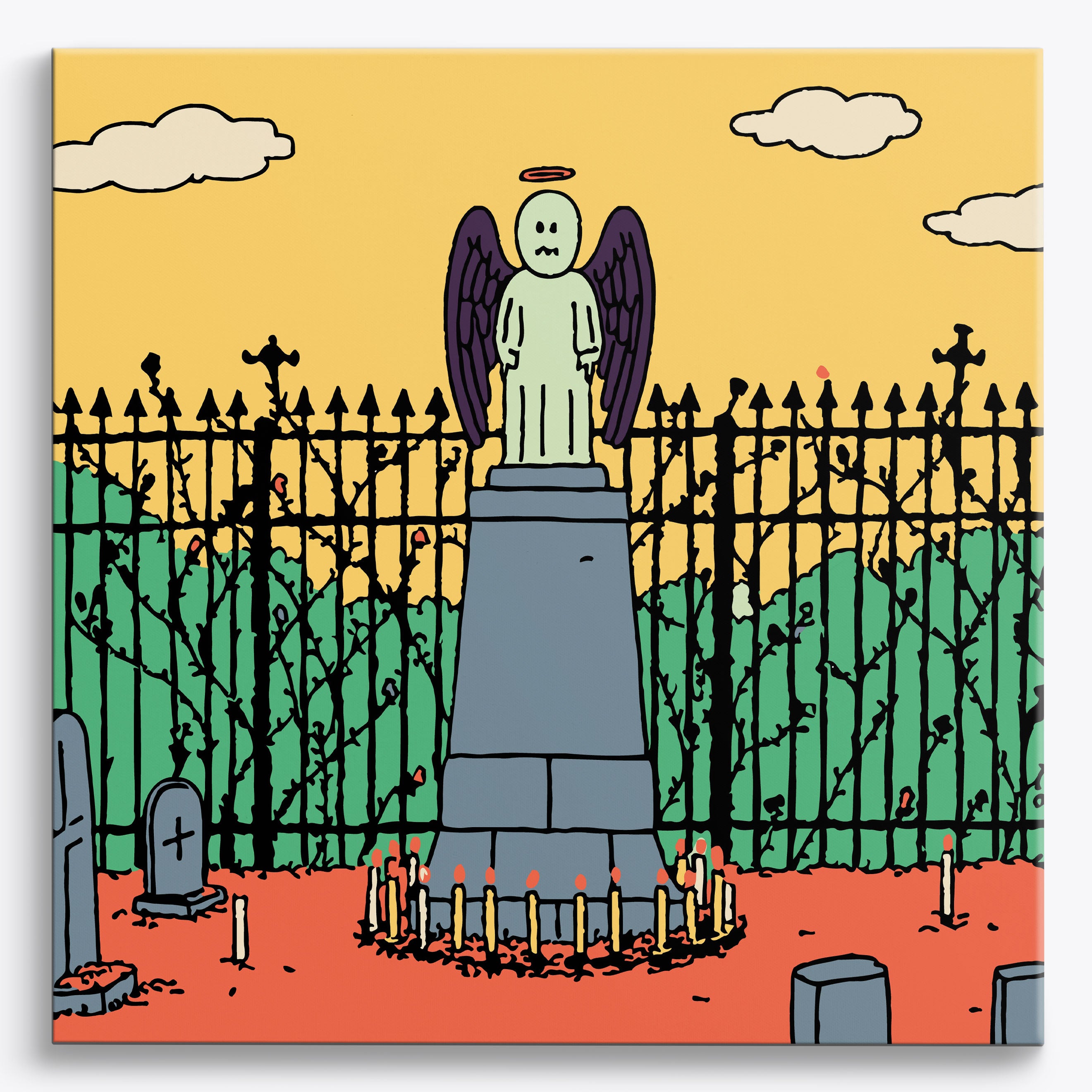 Silhouette Vigil No Frame / 40x40cm