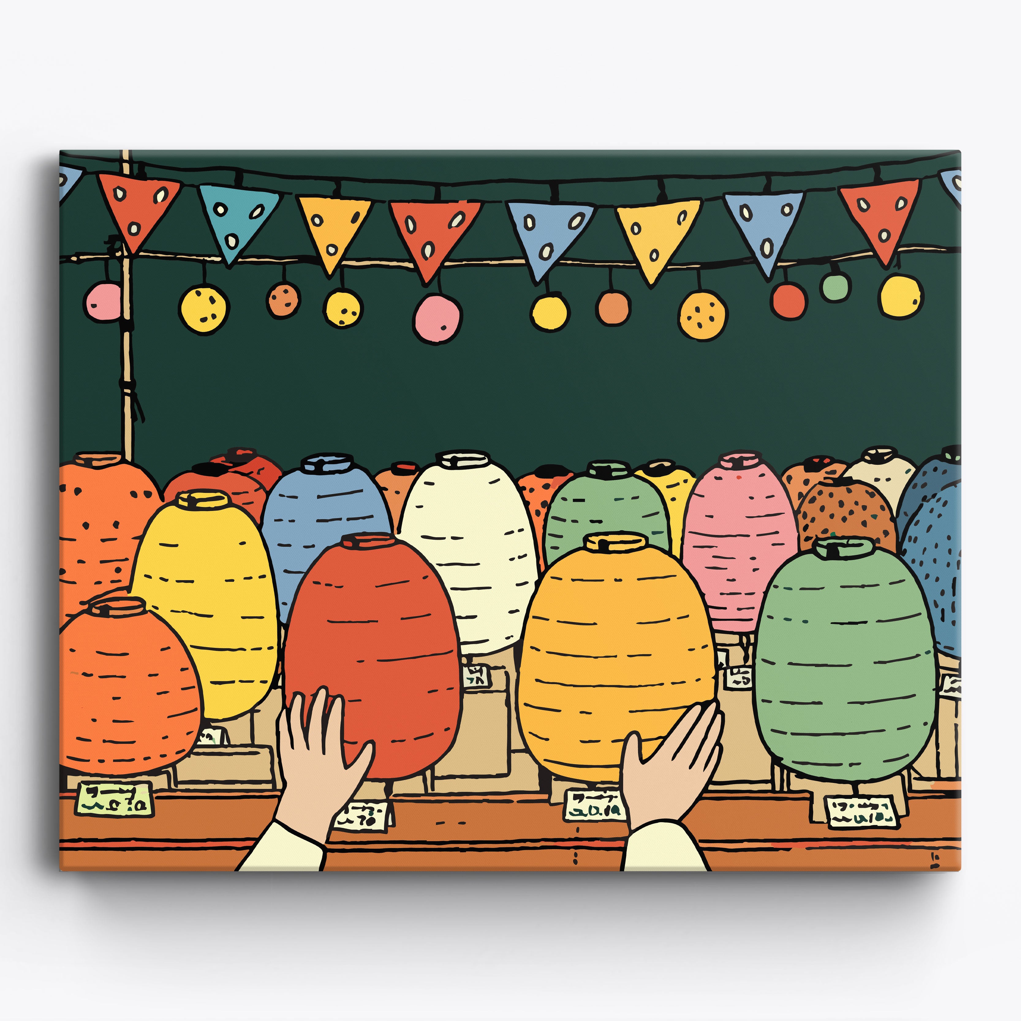 Market Lanterns No Frame / 50x40cm