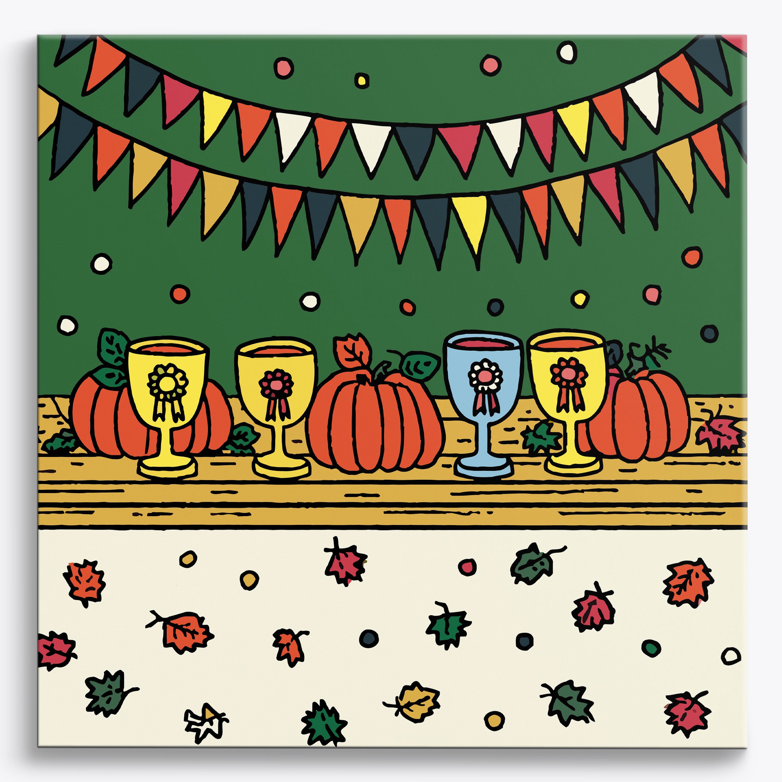 Ribbon Rendezvous No Frame / 40x40cm