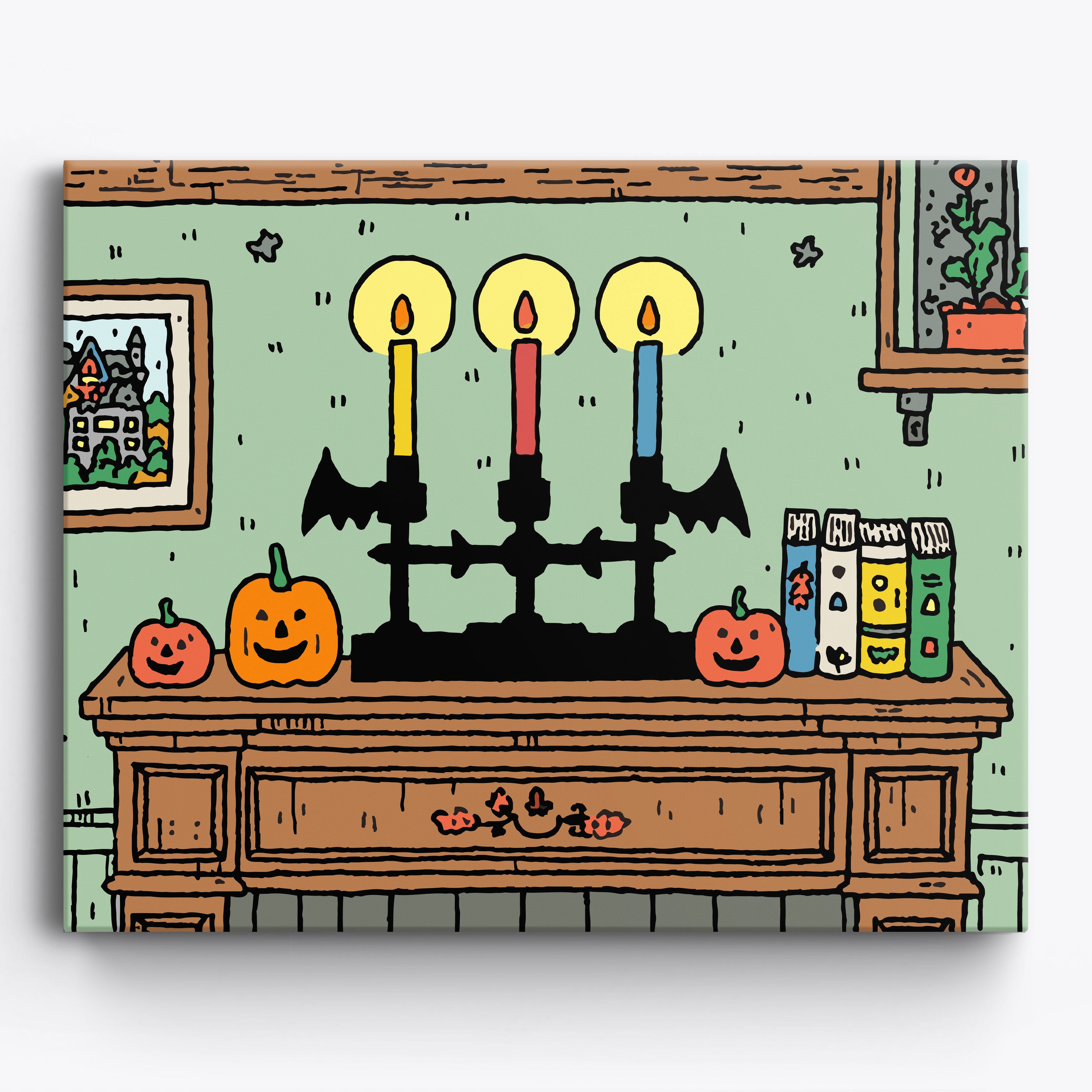 Spectral Hourglass No Frame / 50x40cm