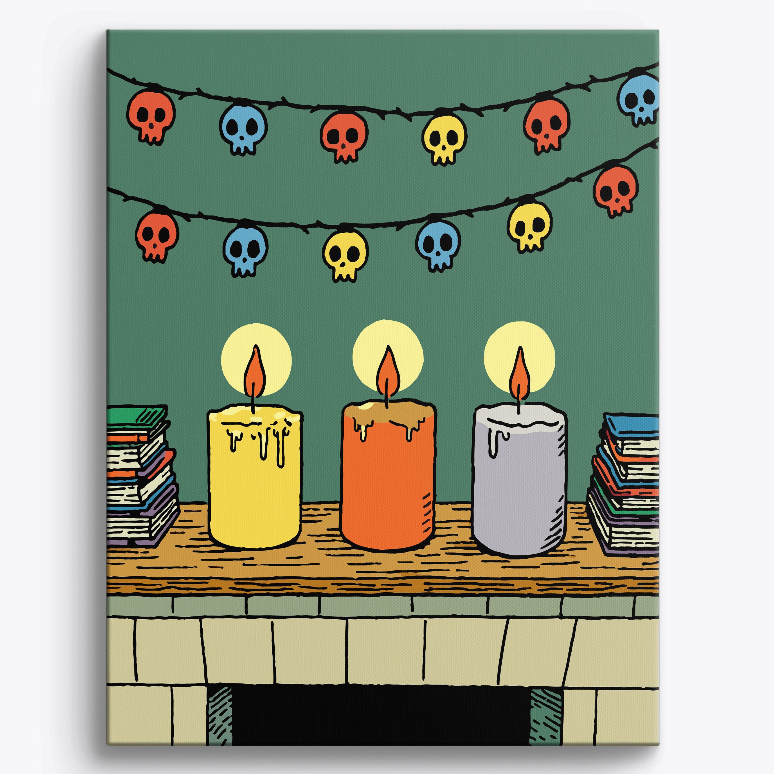 Room Of Skull Lights No Frame / 40x50cm
