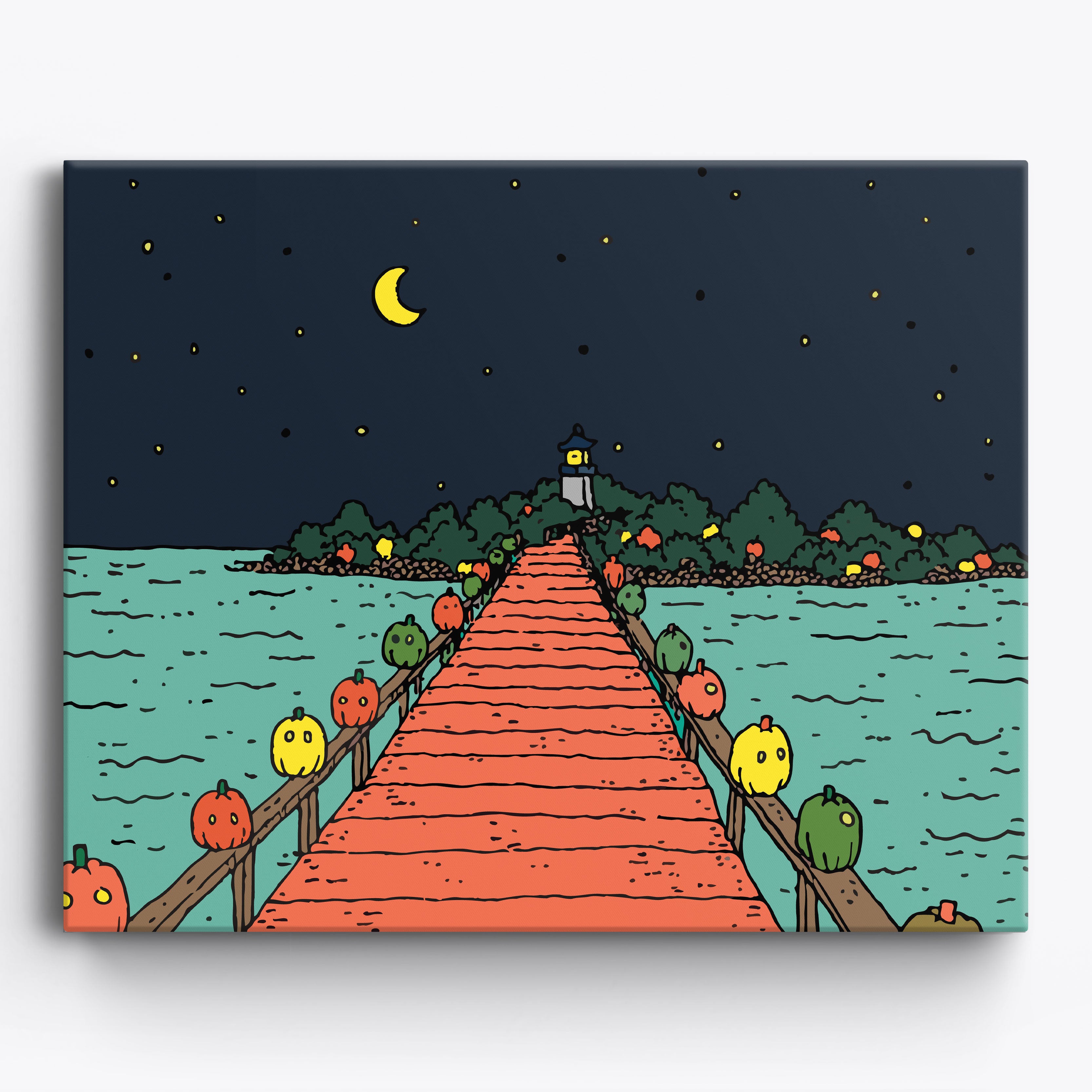 Midnight Pier No Frame / 50x40cm