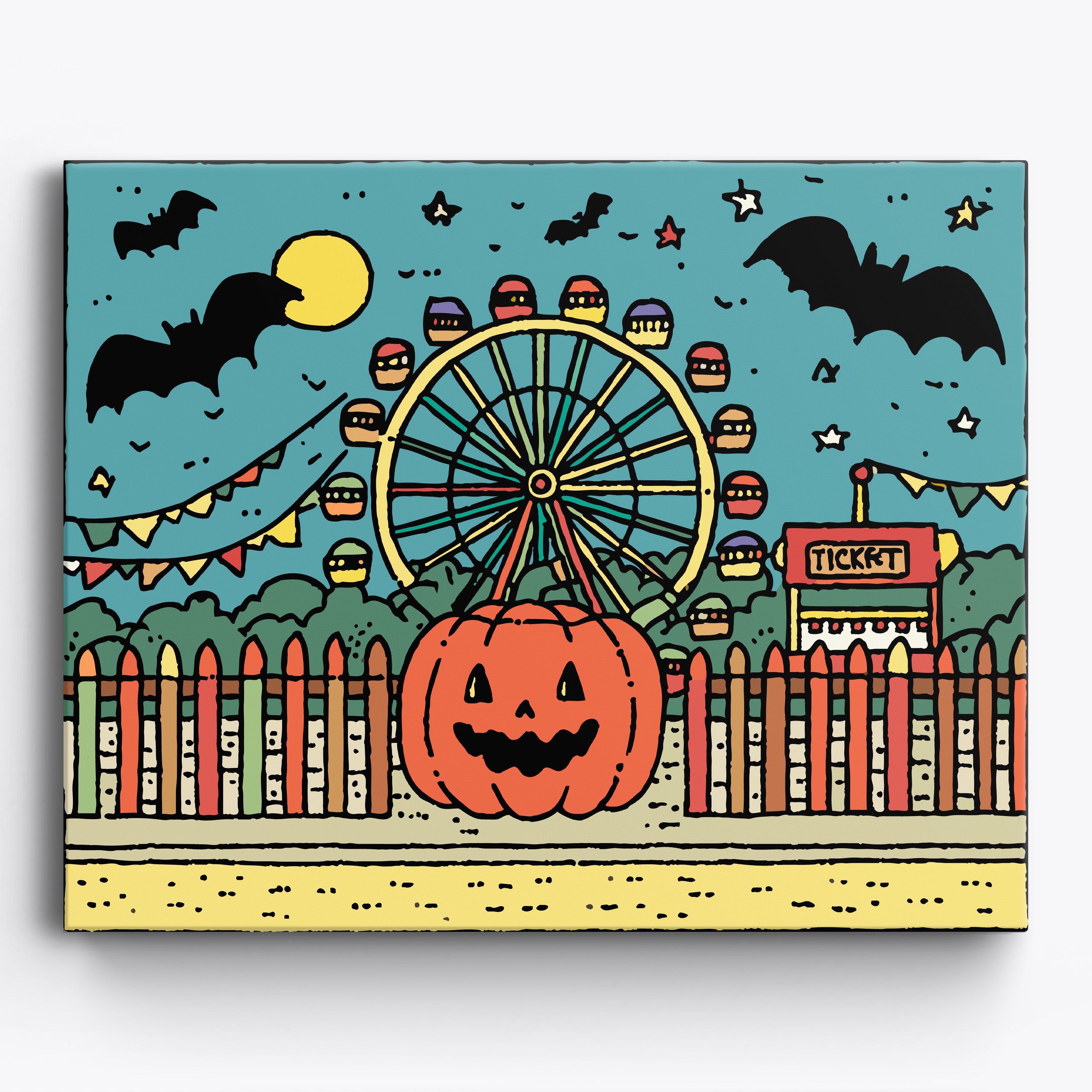 Ferris Wheel Fun No Frame / 50x40cm