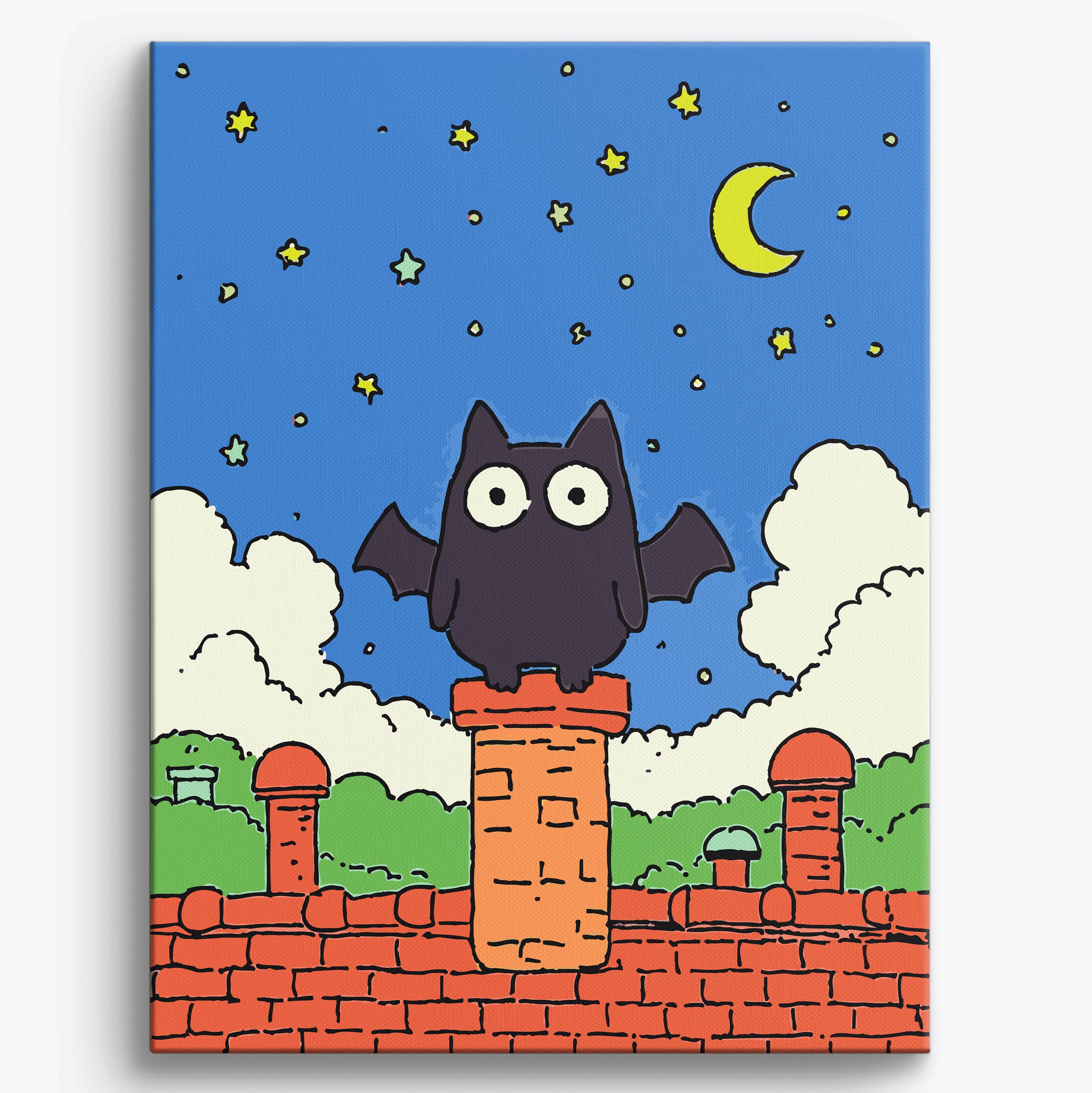Starry Bat No Frame / 40x50cm
