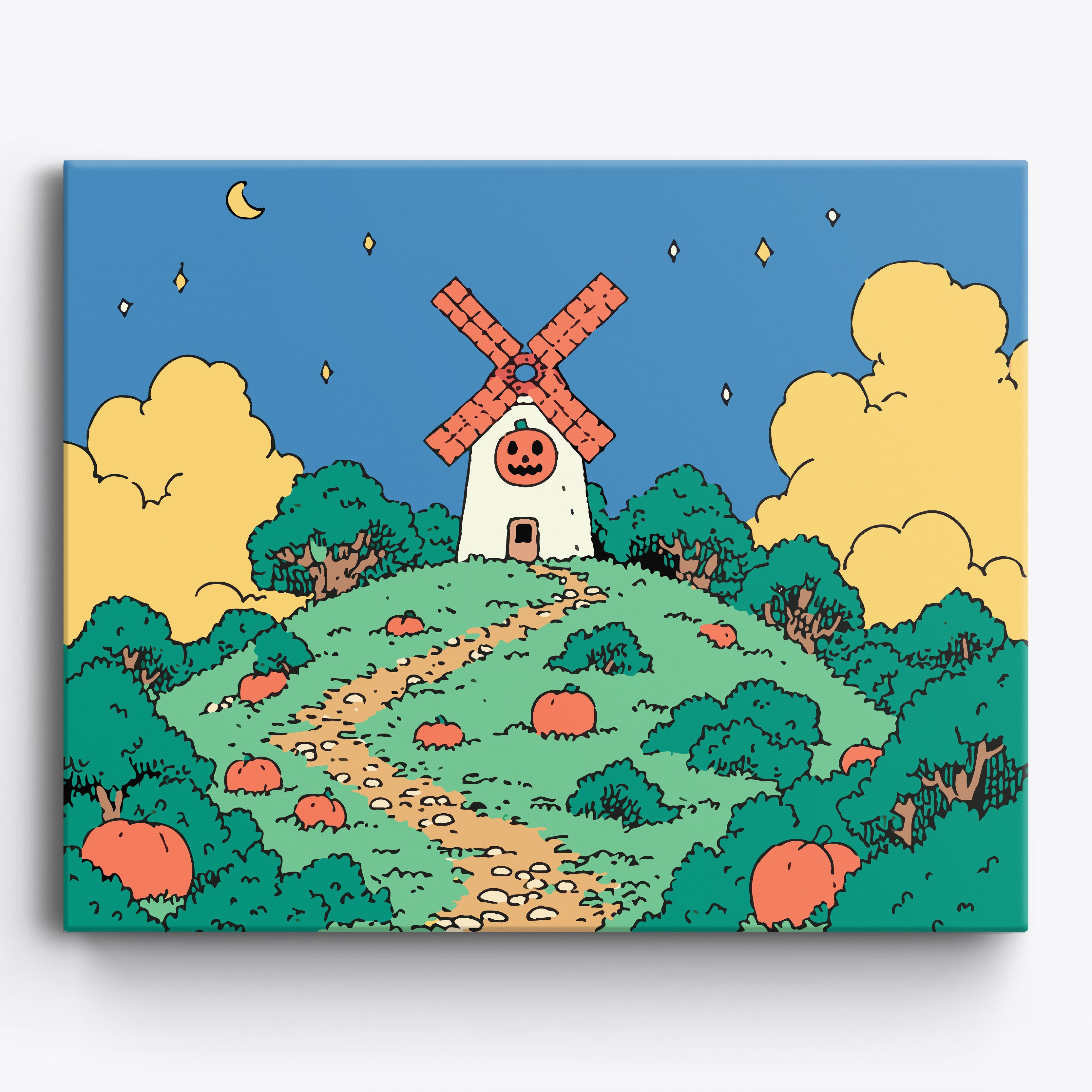 Pumpkin Pathway No Frame / 50x40cm