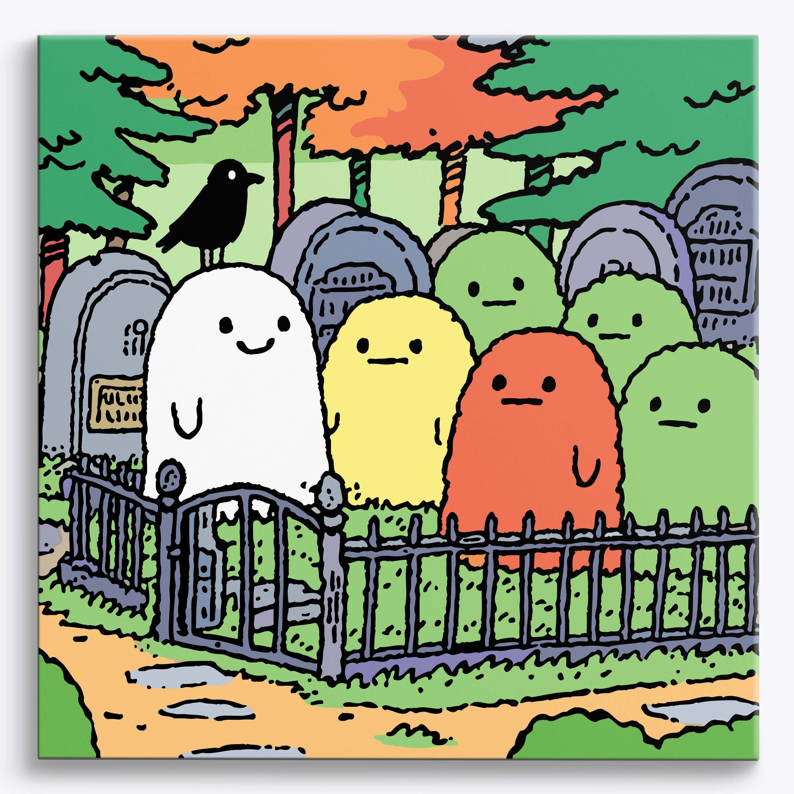Raven's Haunt No Frame / 40x40cm