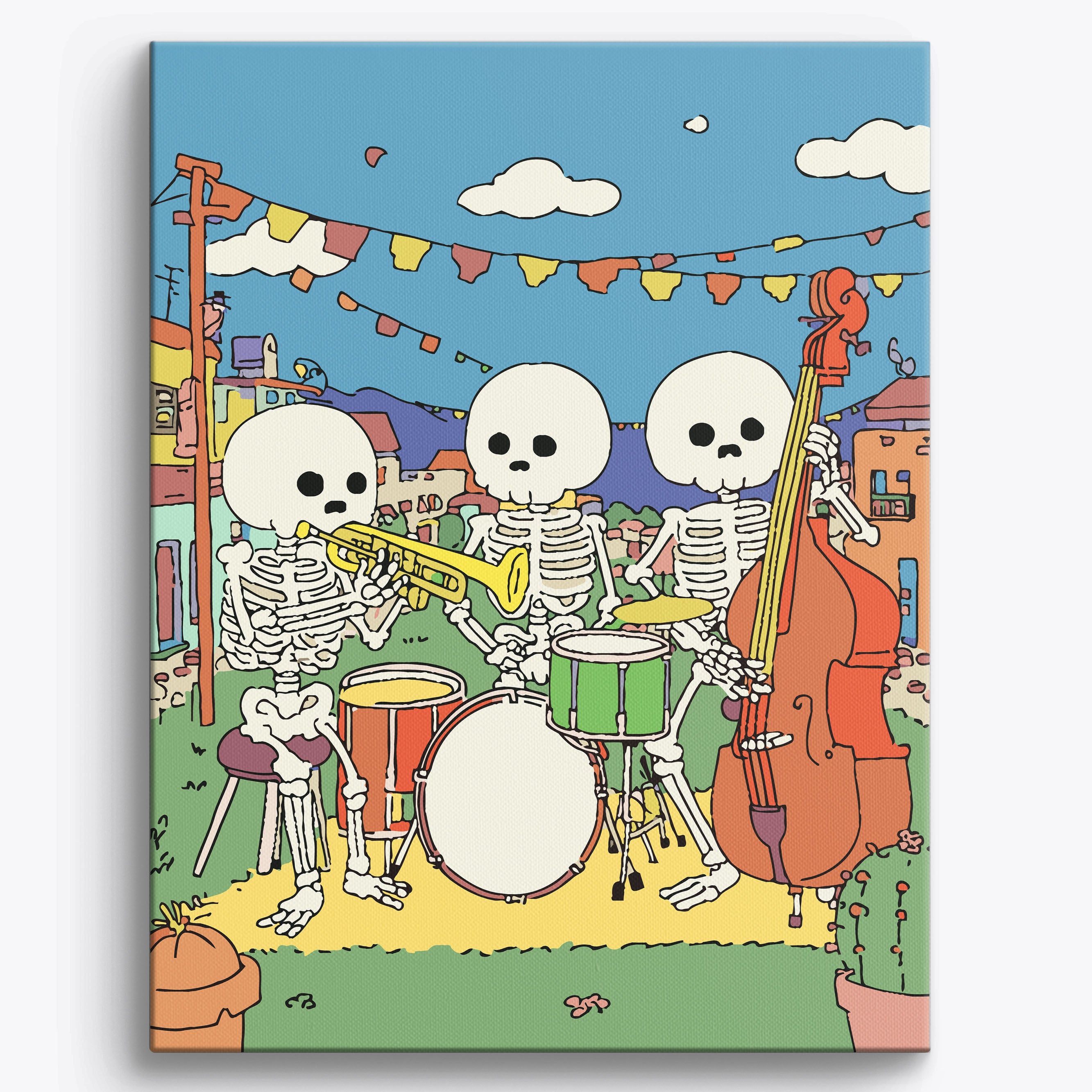Skeleton Jazz No Frame / 40x50cm