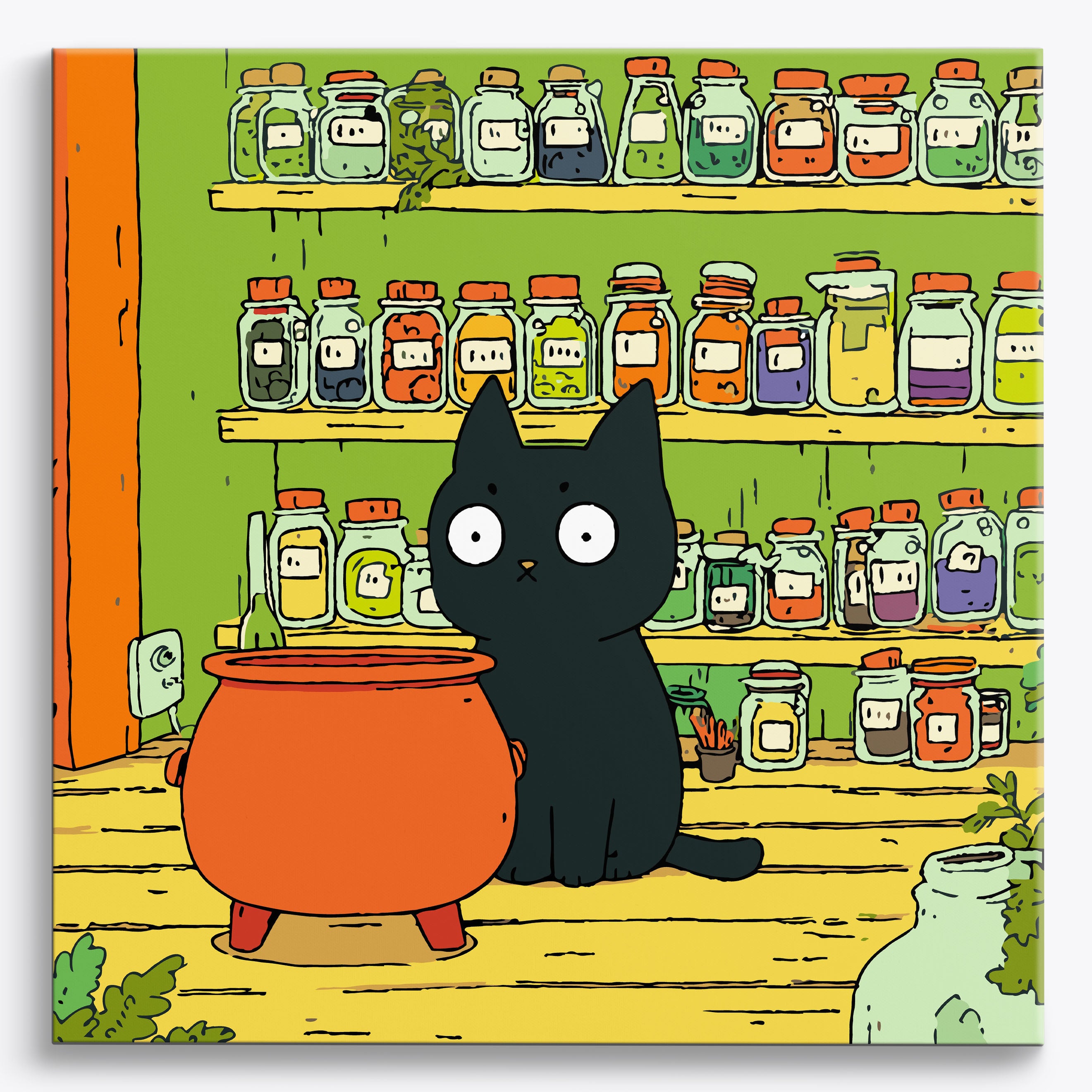 Cauldron's Cat Tale No Frame / 40x40cm