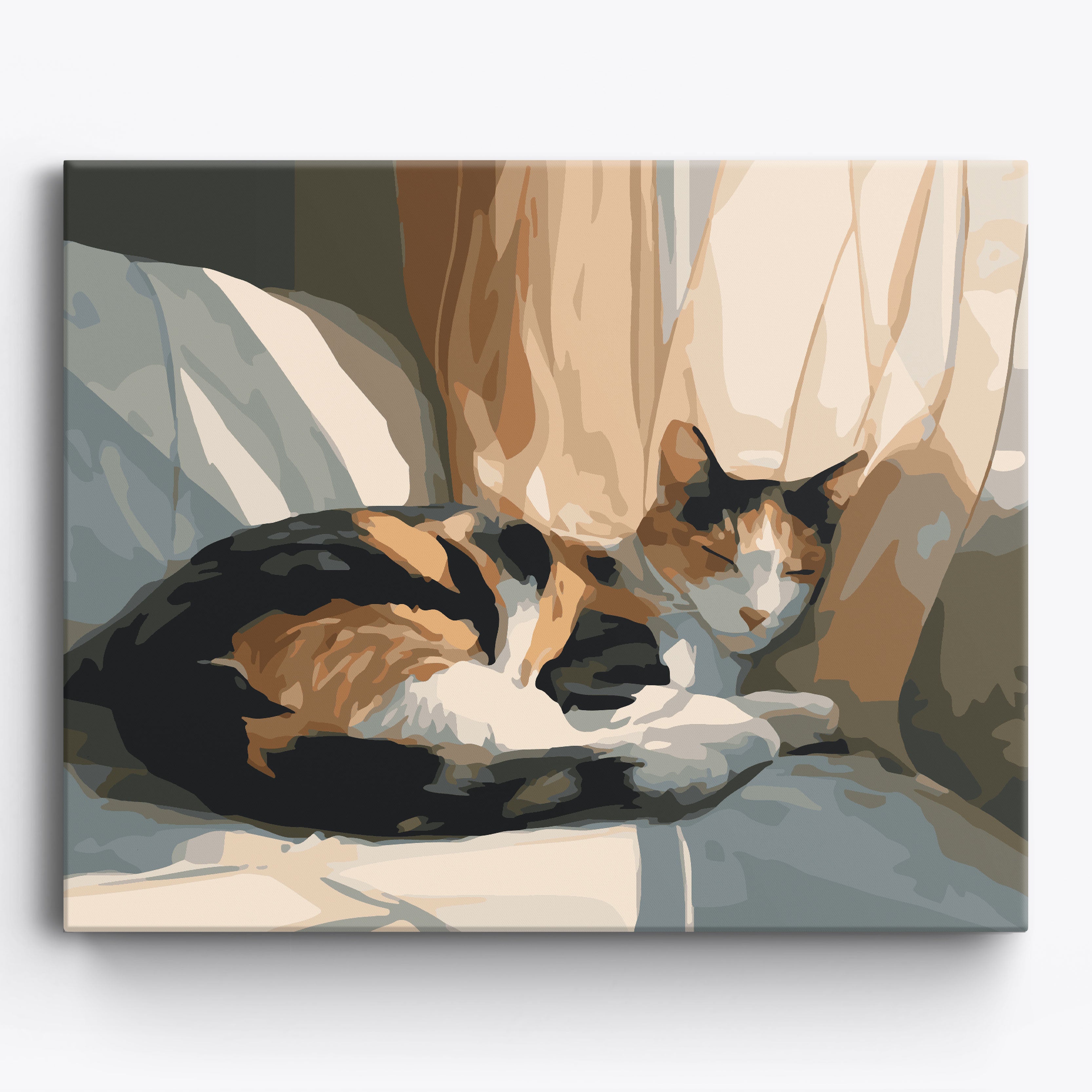 Cozy Calico Framed / 50x40cm