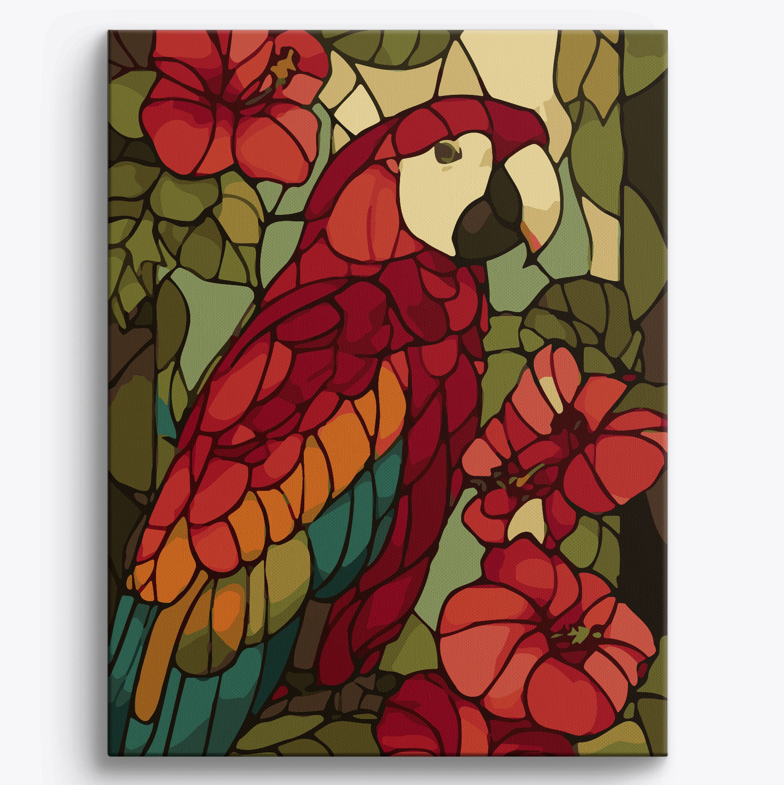 Prismatic Parrot No Frame / 40x50cm