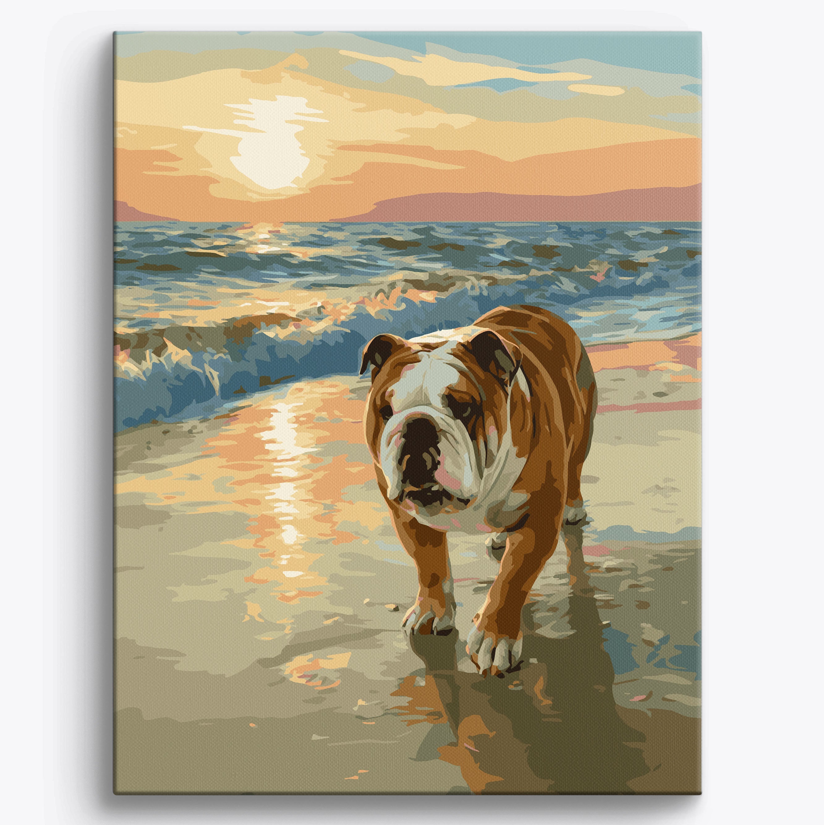 Bulldog Beach Framed / 40x50cm