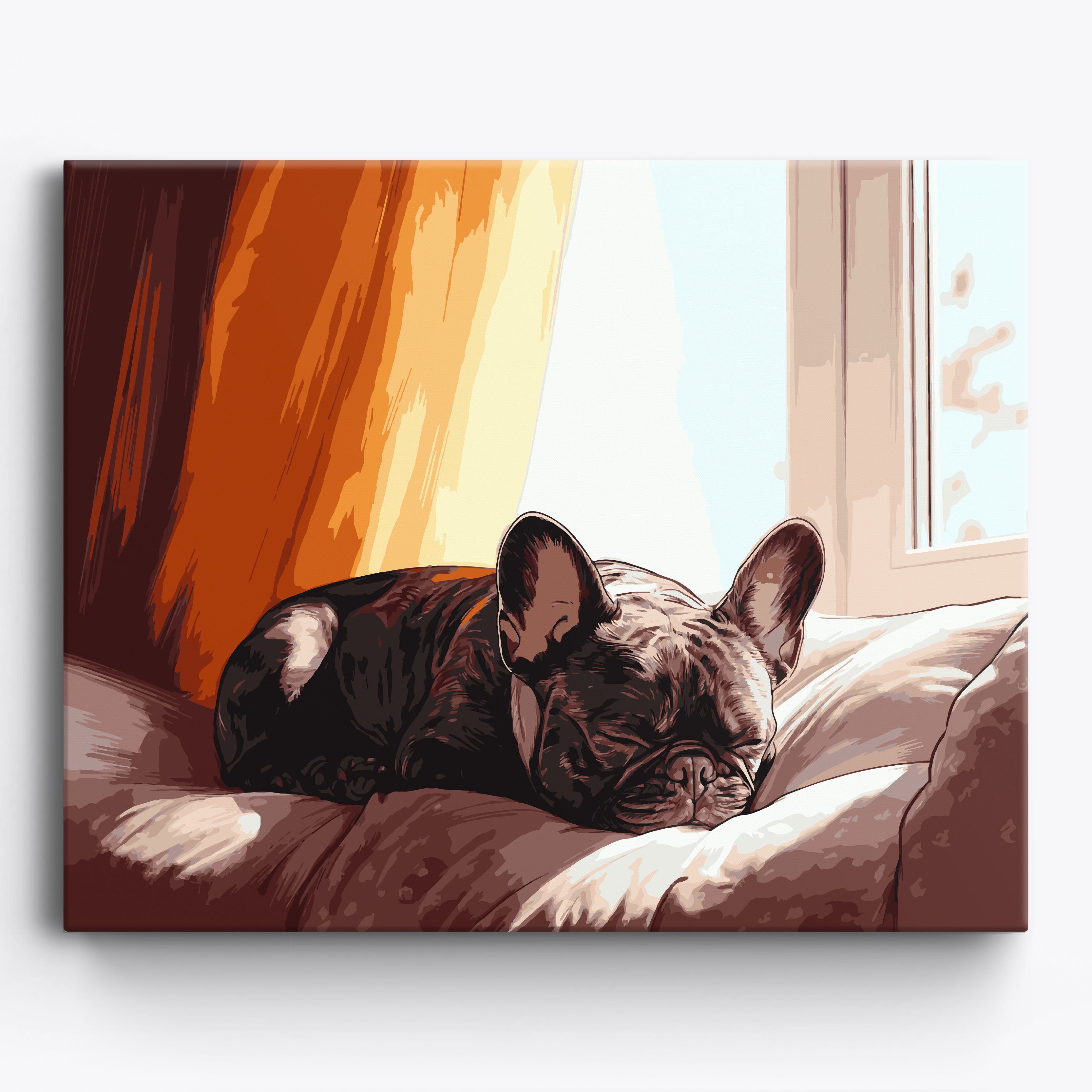 French Bulldog Sunlight No Frame / 50x40cm