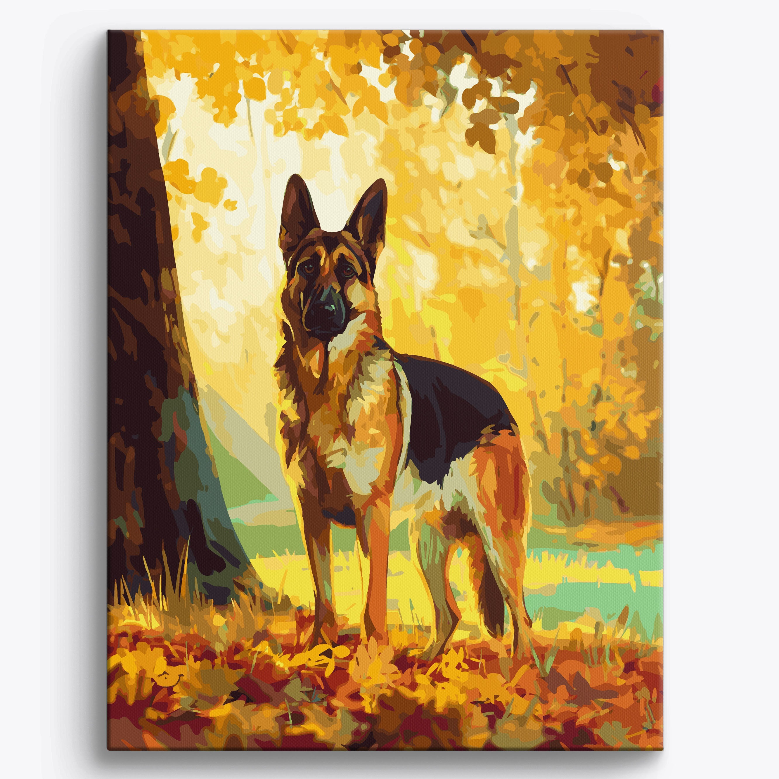 Autumn German Shepherd No Frame / 40x50cm