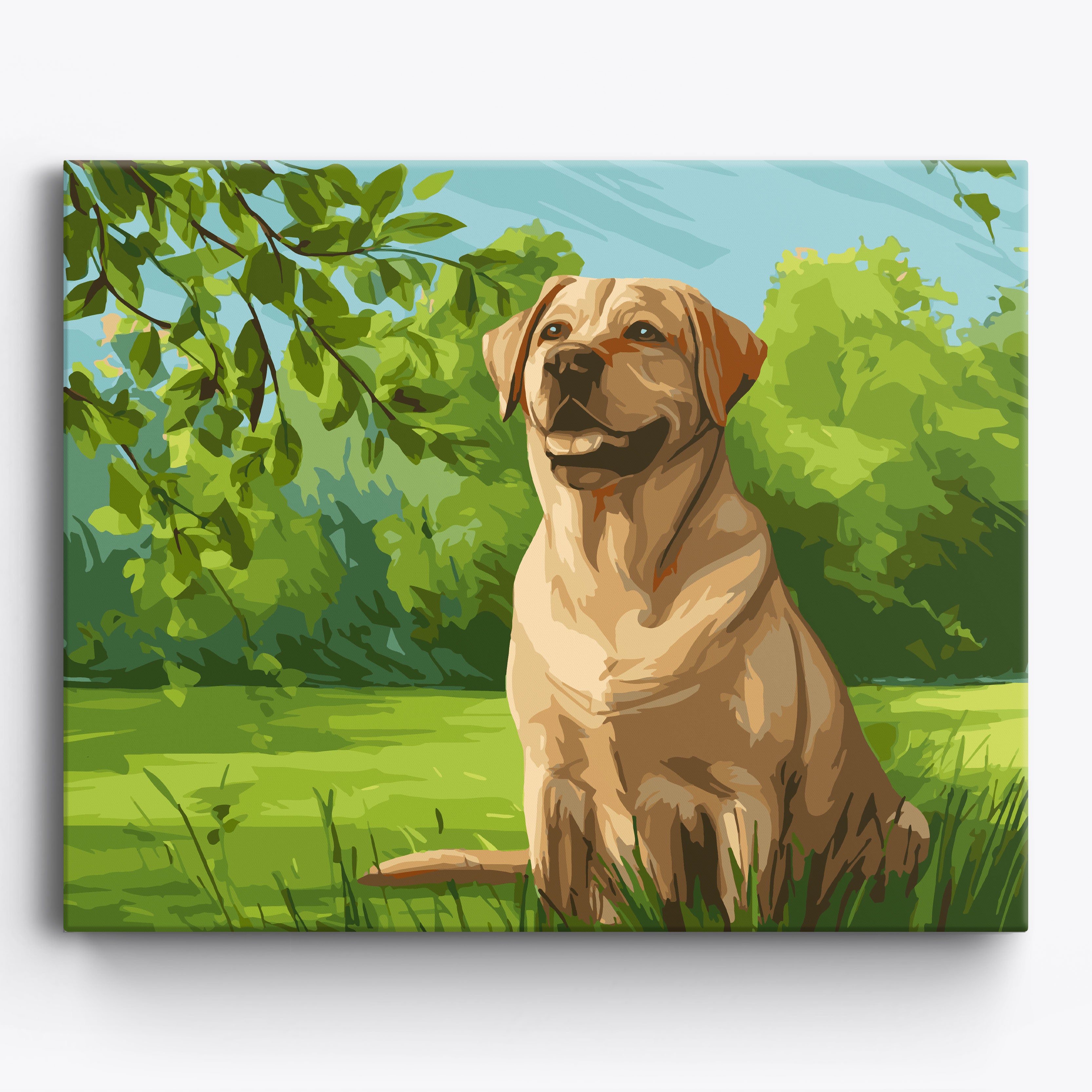 Labrador Retriever Meadow No Frame / 50x40cm