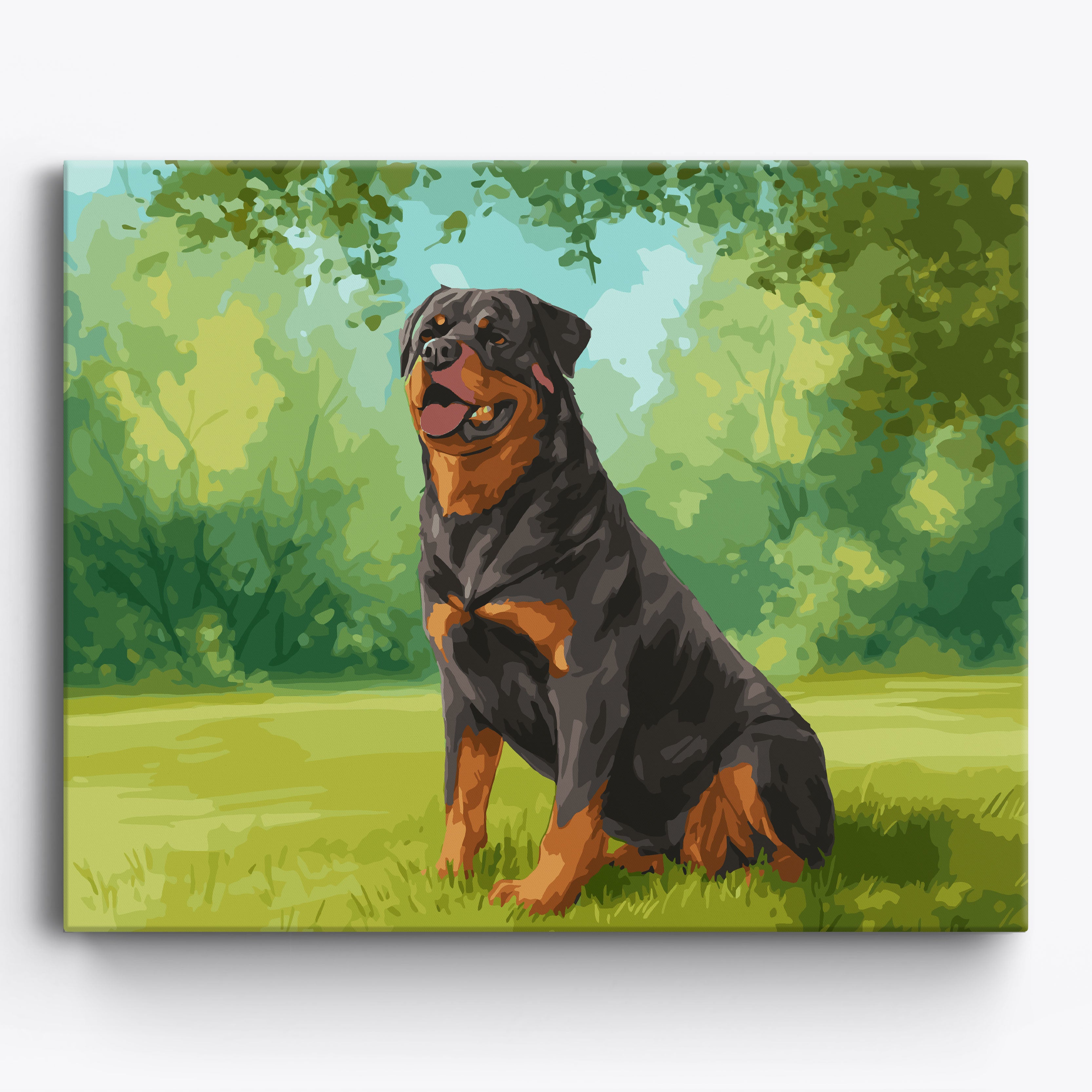 Rottweiler Prairie Framed / 50x40cm