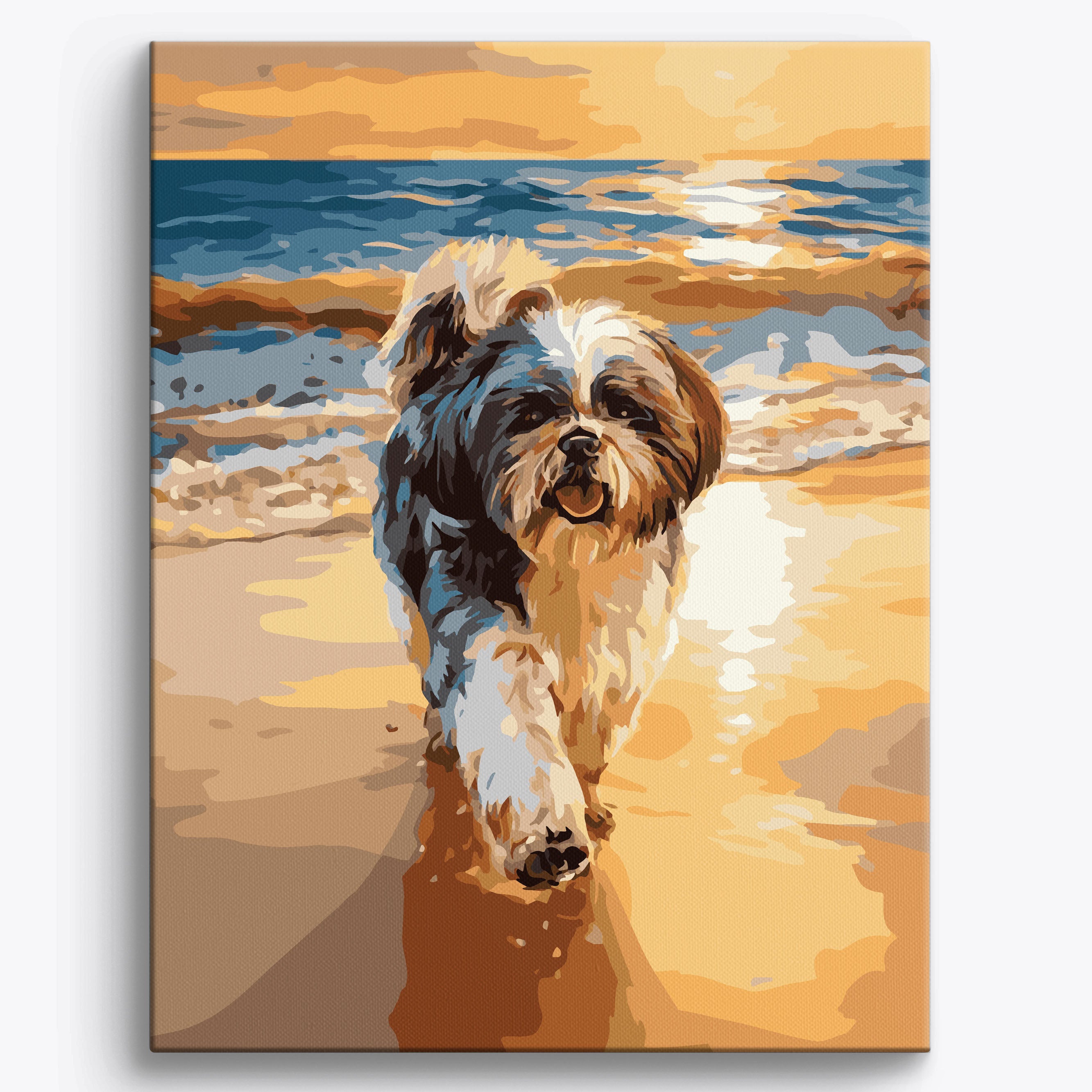 Havanese Beach Framed / 40x50cm