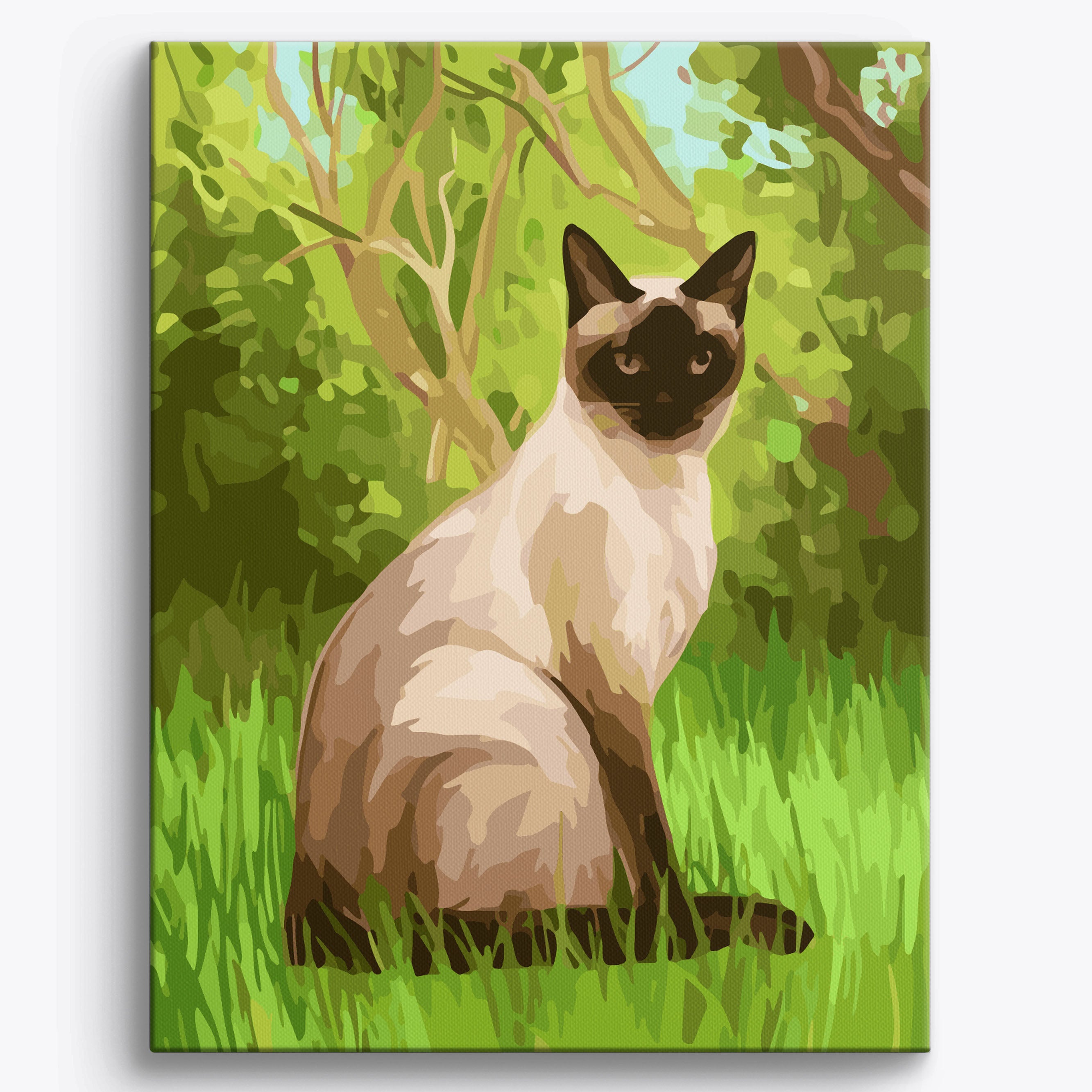 Siamese Garden Framed / 40x50cm