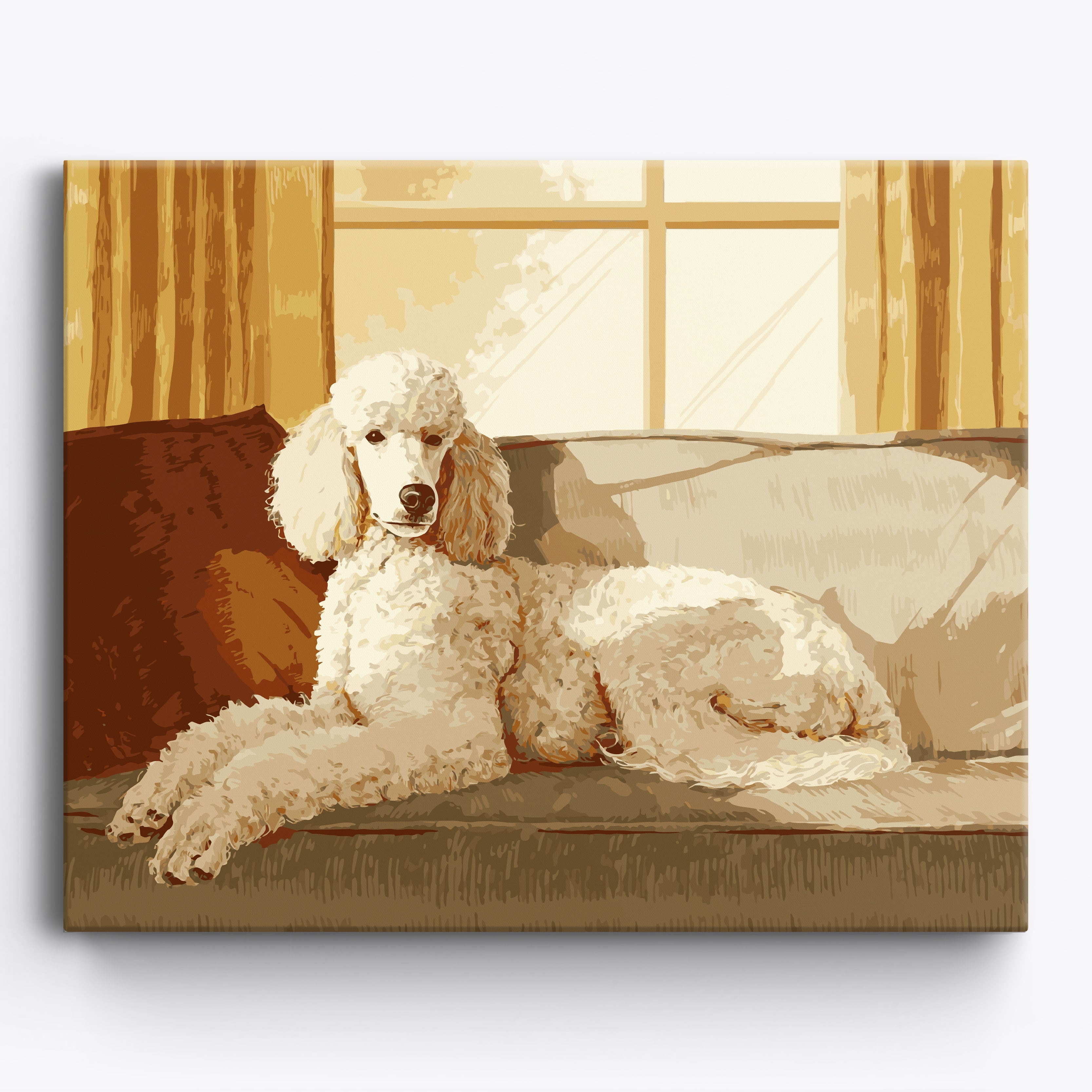 Comfy Poodle No Frame / 50x40cm