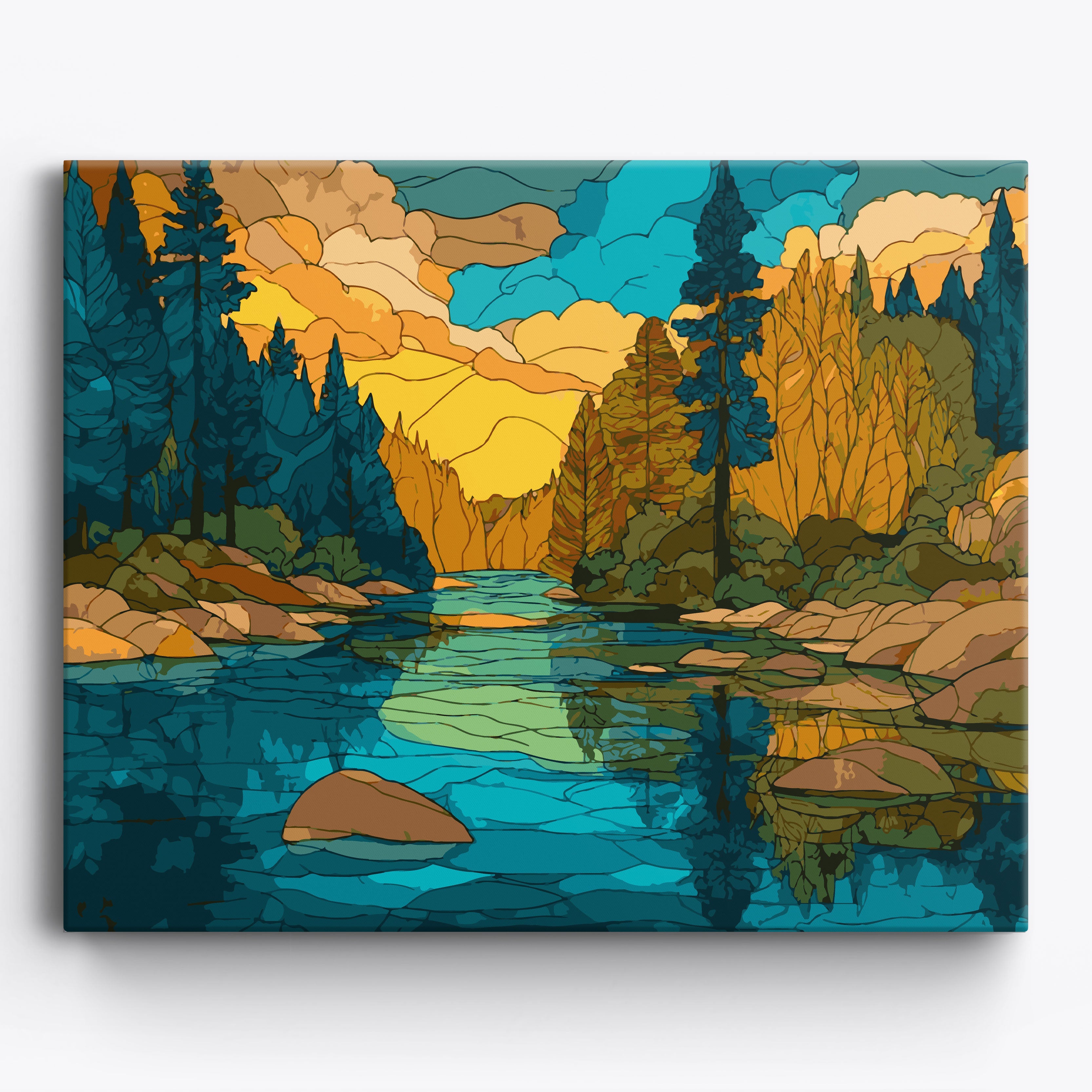 Rigid Riverside No Frame / 50x40cm