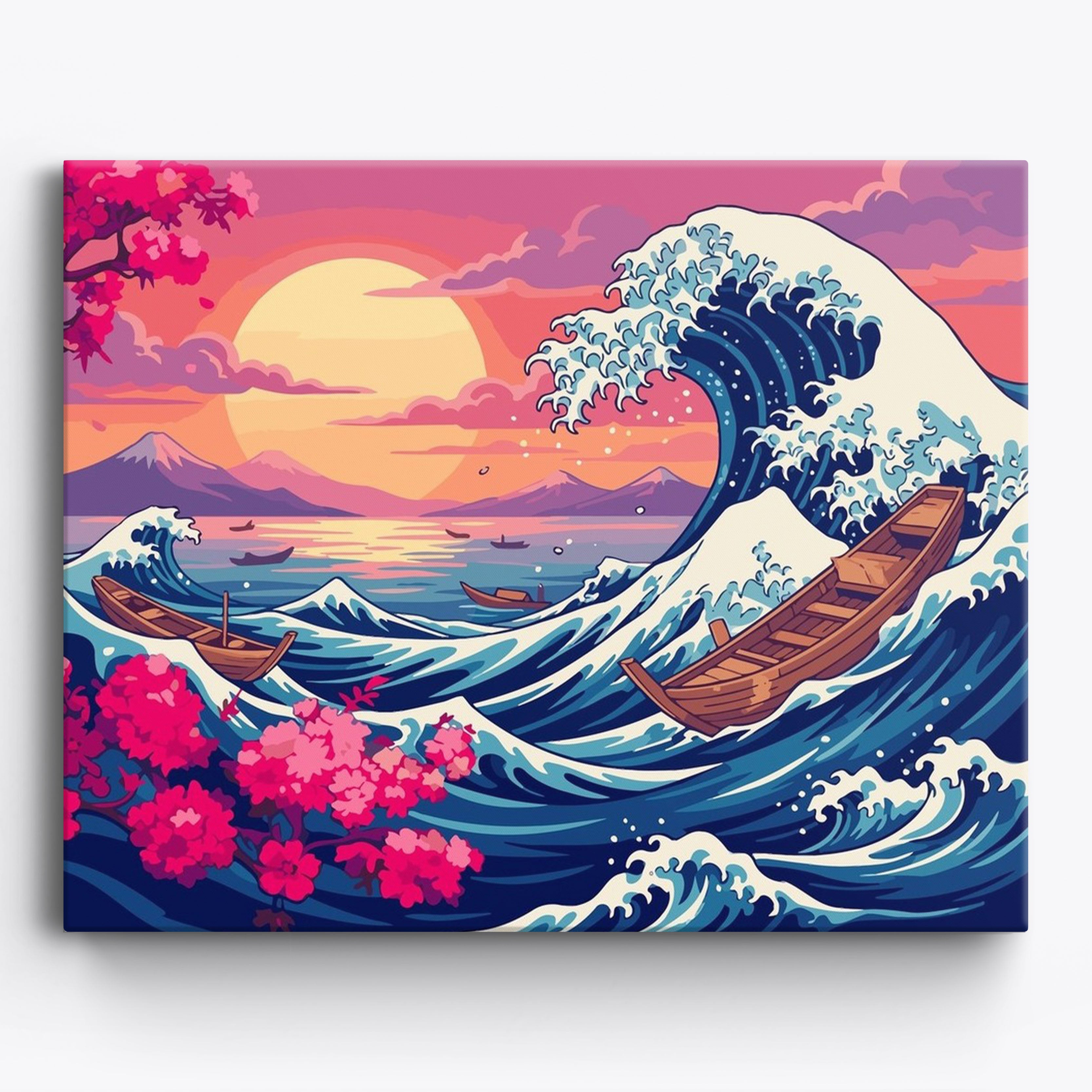 Pink Sunset Currents