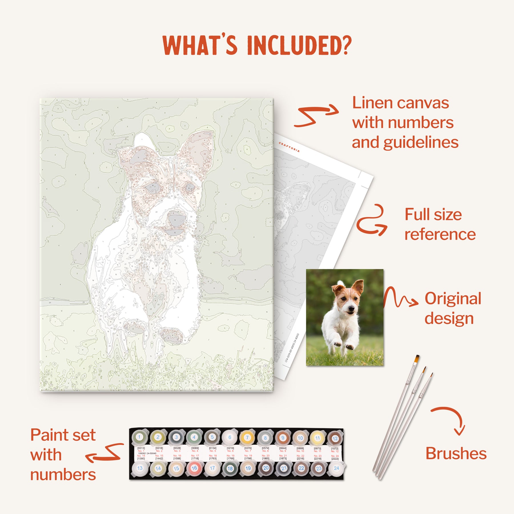 Numbered Roses | Paint by Numbers Kit by Craftoria