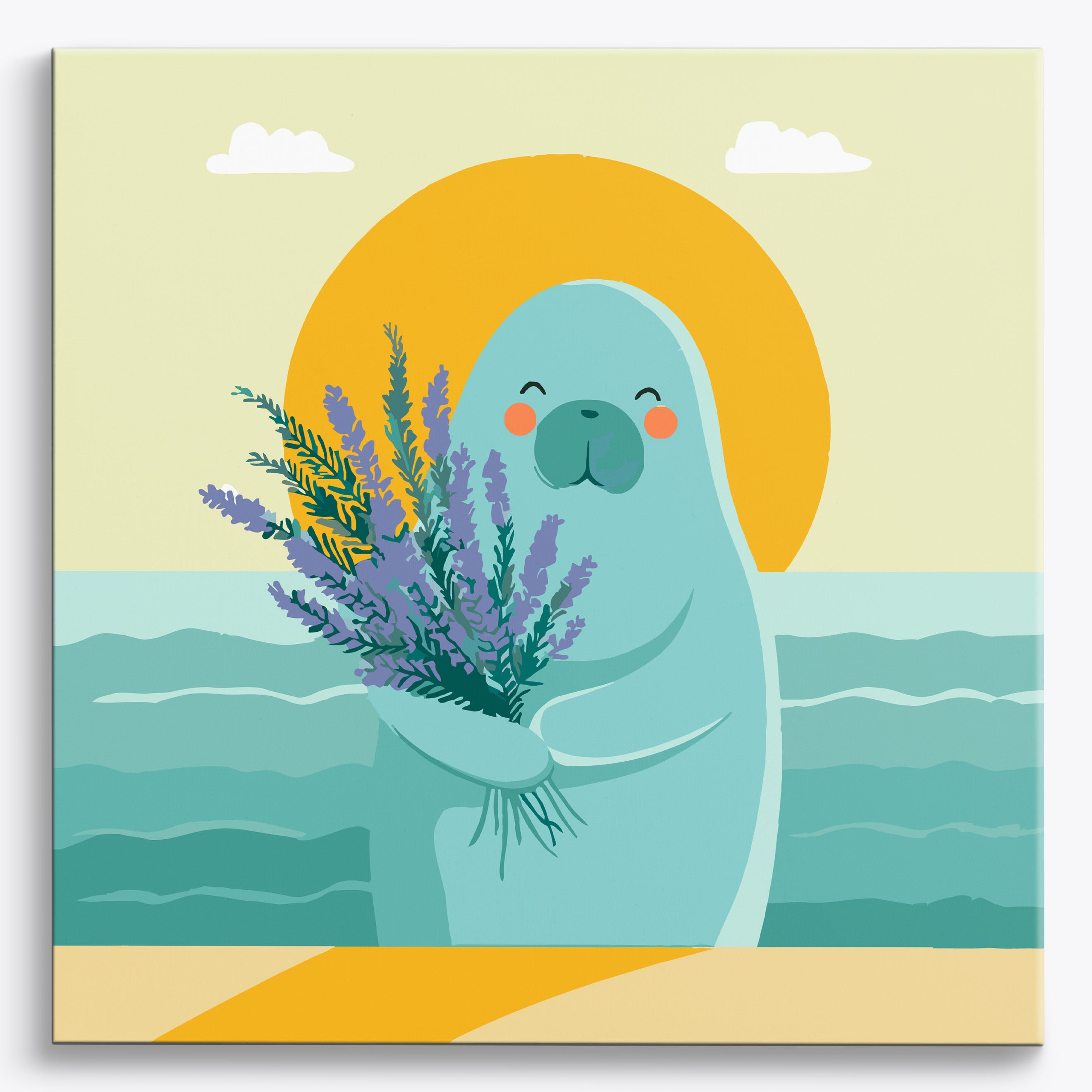 Aqua Embrace No Frame / 40x40cm