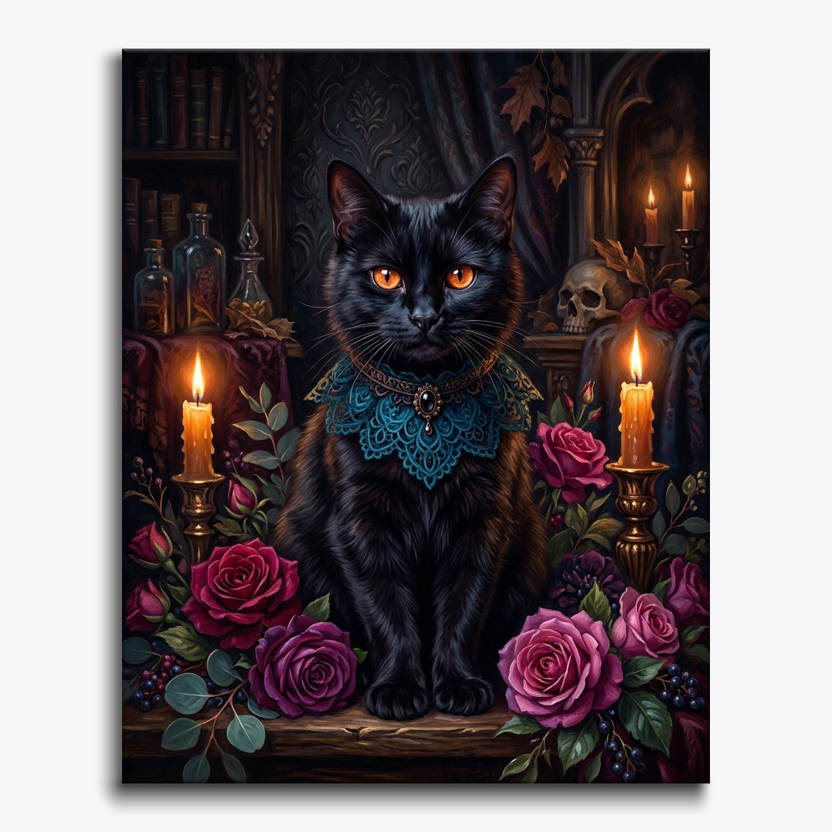 Black Cat With Copper Eyes