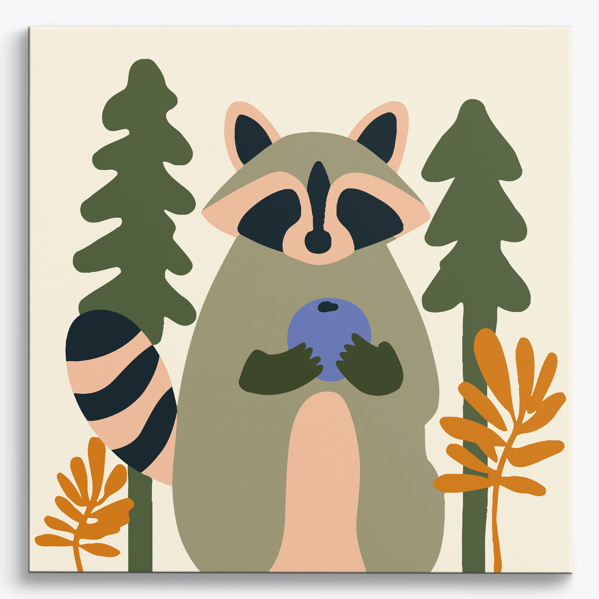 Bold Raccoon Play | Paint by Numbers Kit by Craftoria