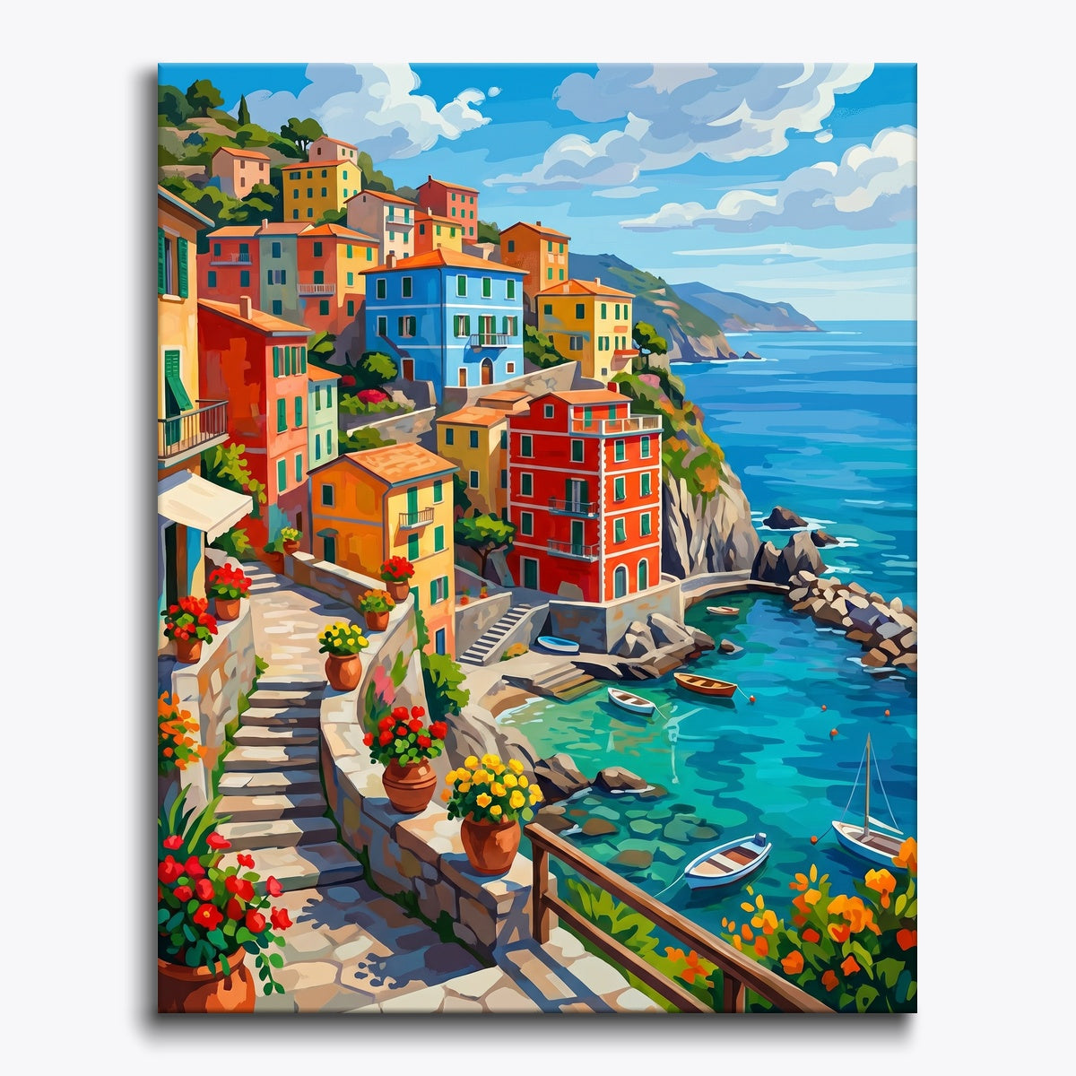 Colorful Coastal Village