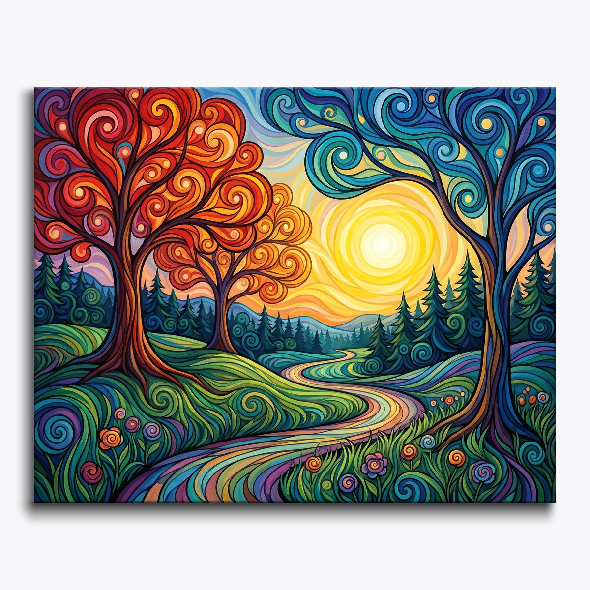 Colorful Landscape Scene