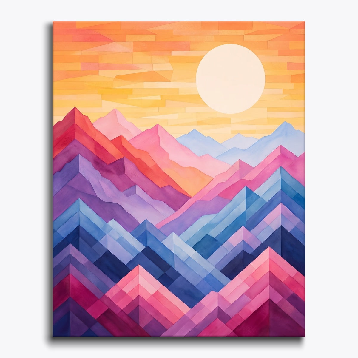 Colorful Mountain Range