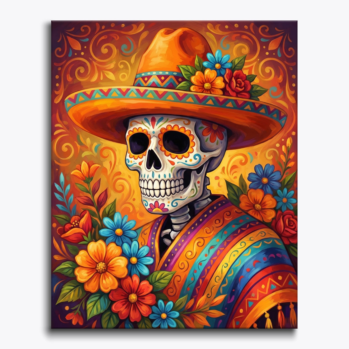 Colorful Skull Decor