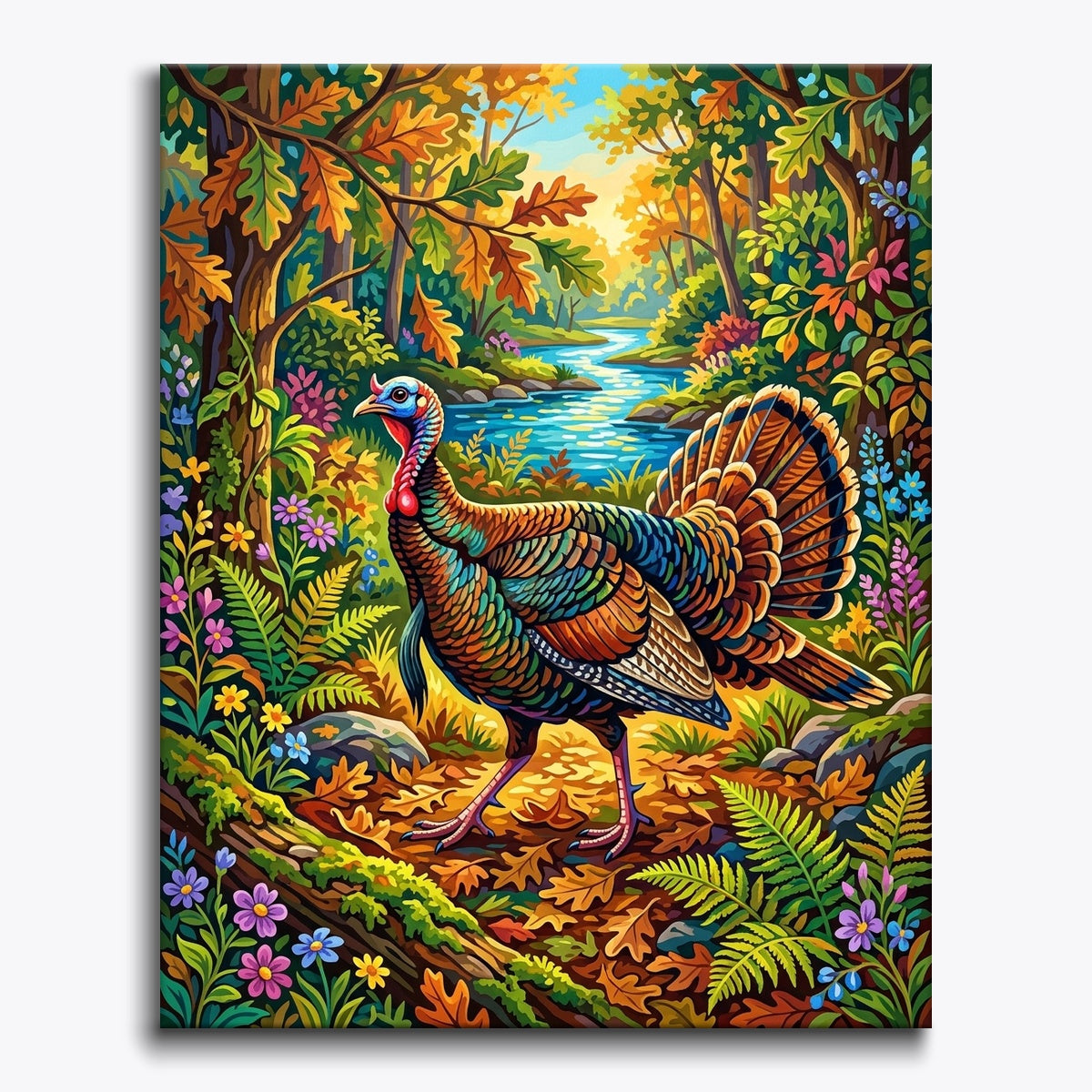 Oakwood Turkey paint by numbers kit