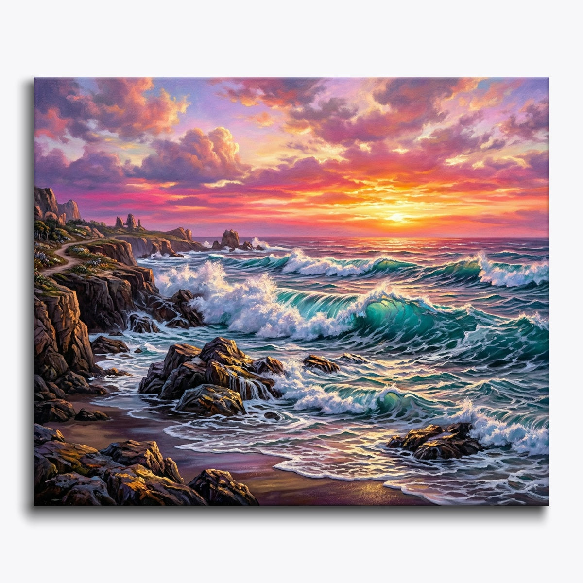 Coral Horizon Waves