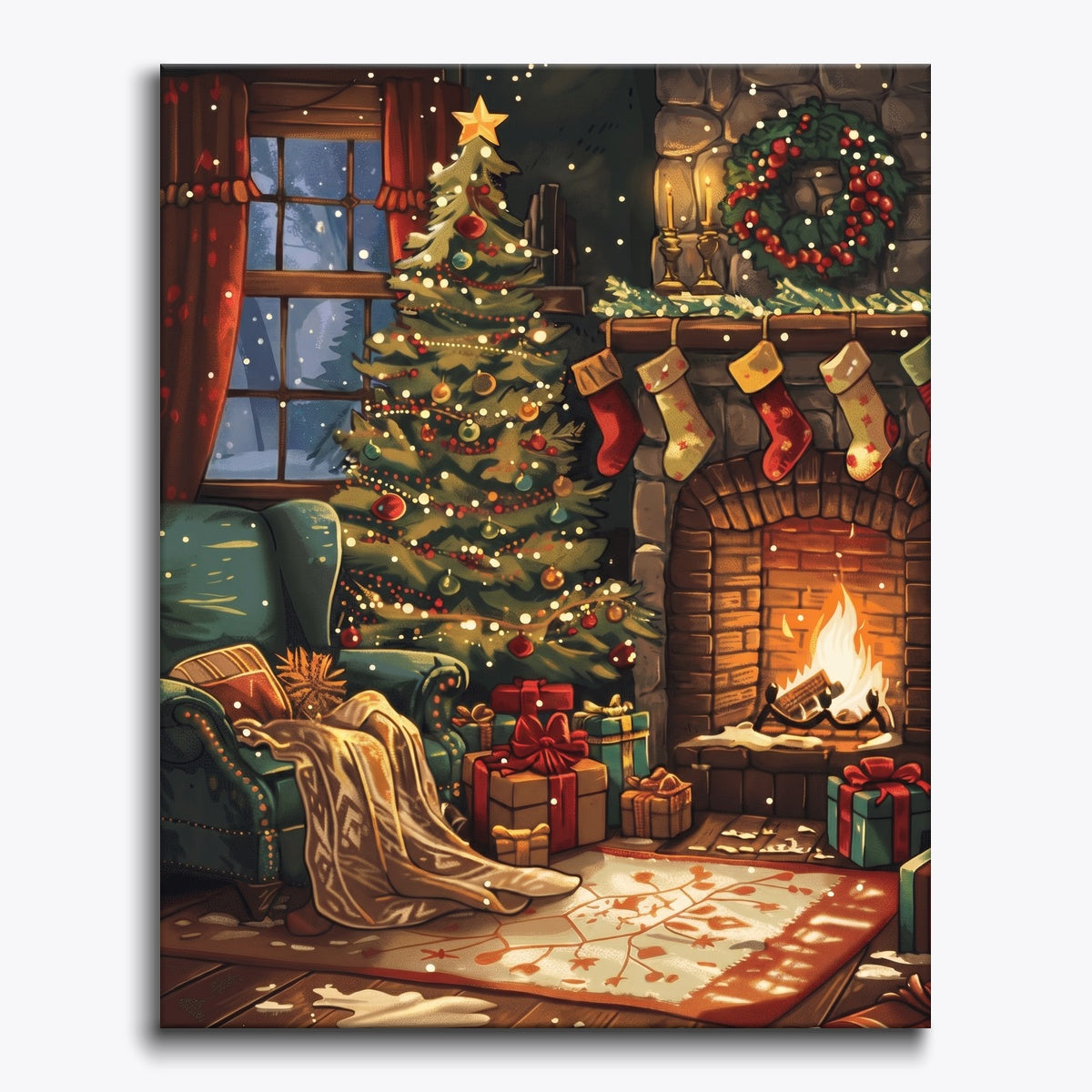 Cozy Christmas Scene