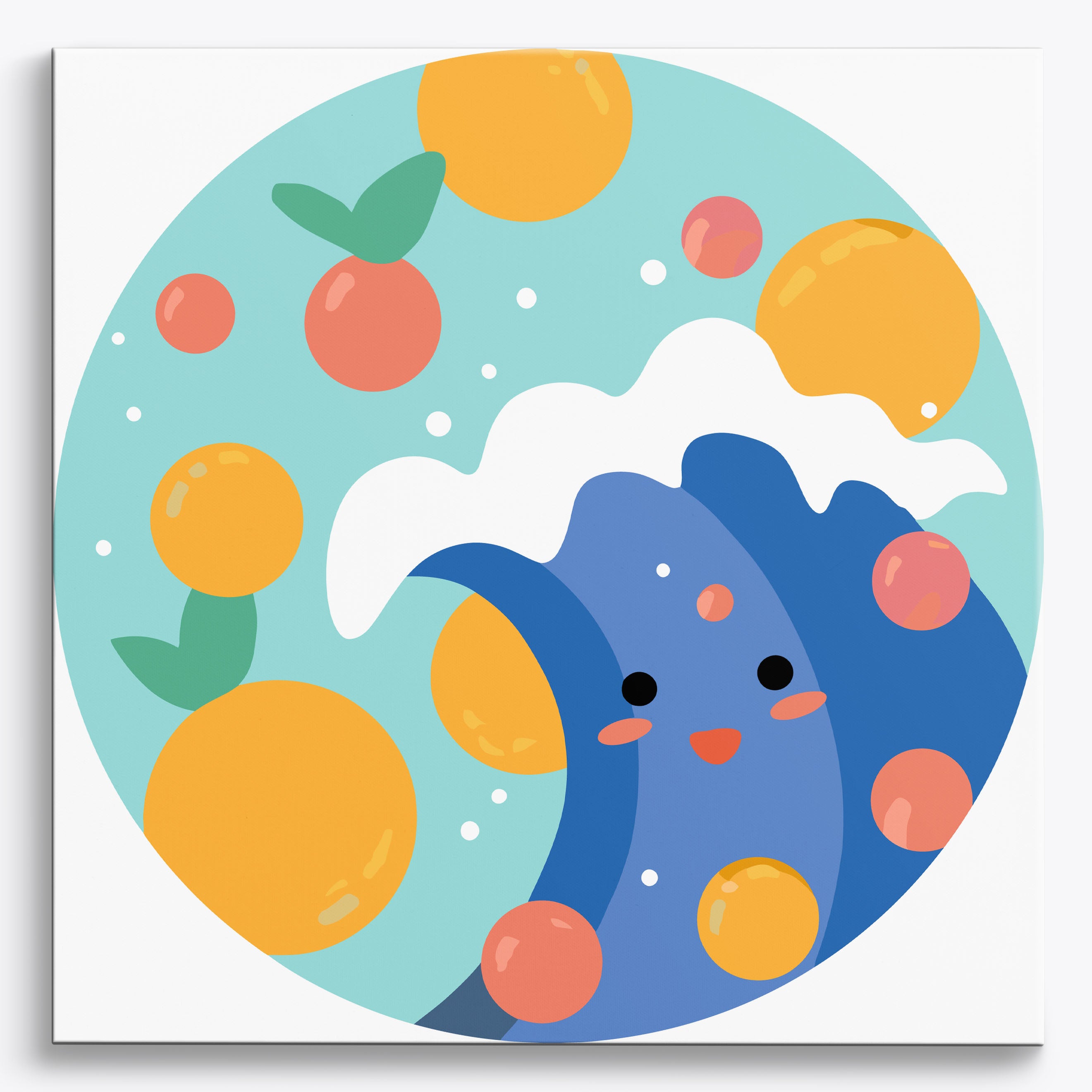 Crested Ocean No Frame / 40x40cm