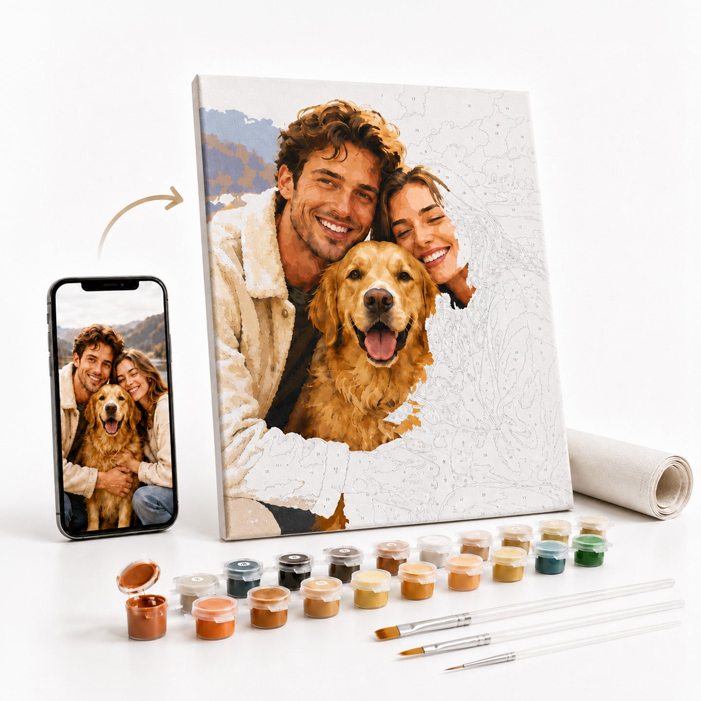 Creëer persoonlijke Paint by Numbers | Kits op maat