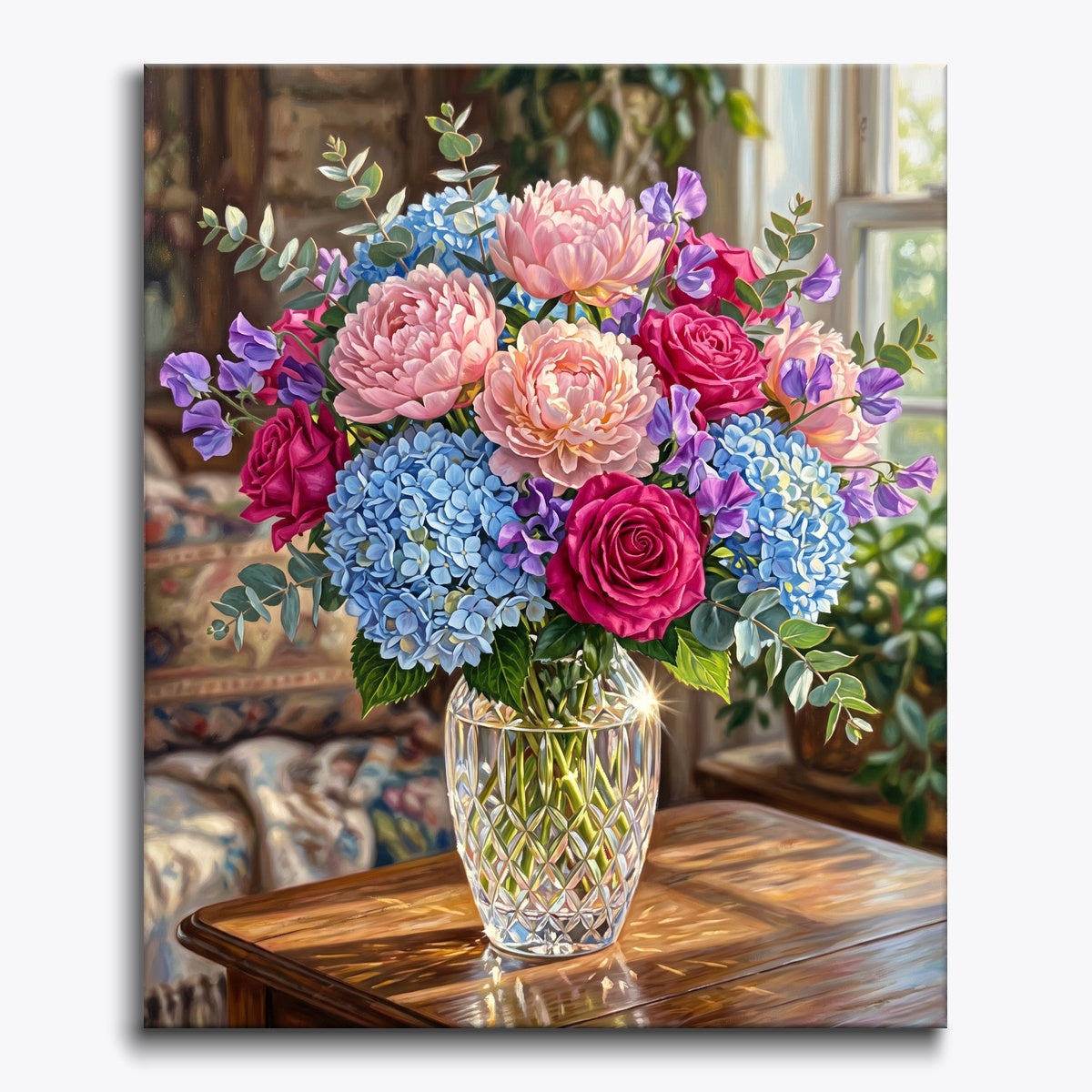 Reflective Floral Harmony
