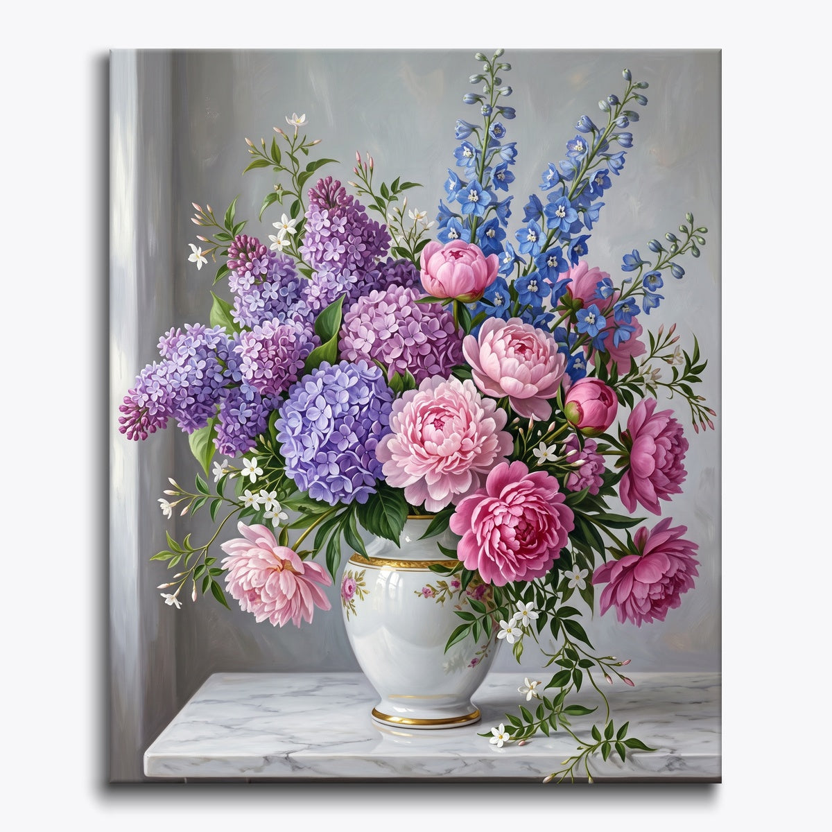 Porcelain Blossom Elegance