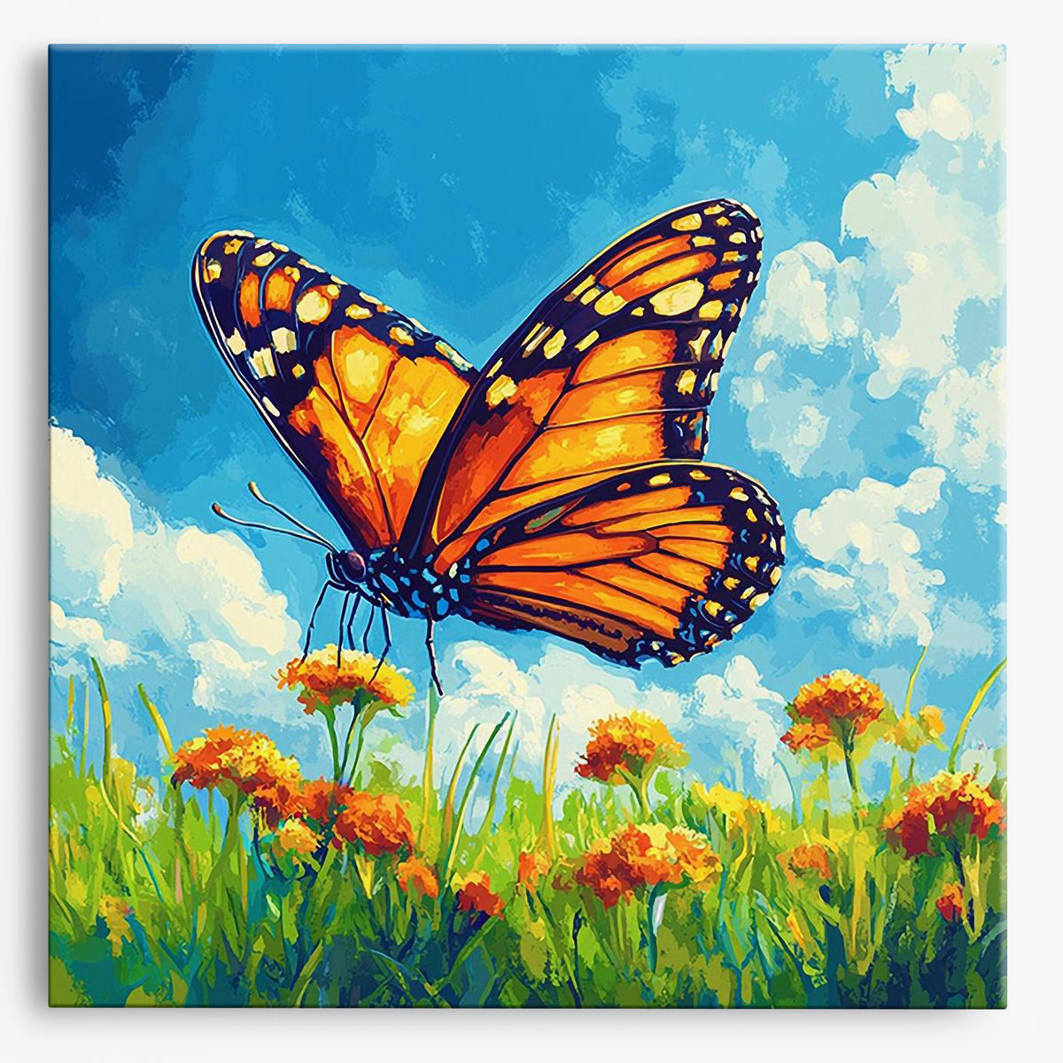 Fluttering Beauty | Paint by Numbers Kit by Craftoria