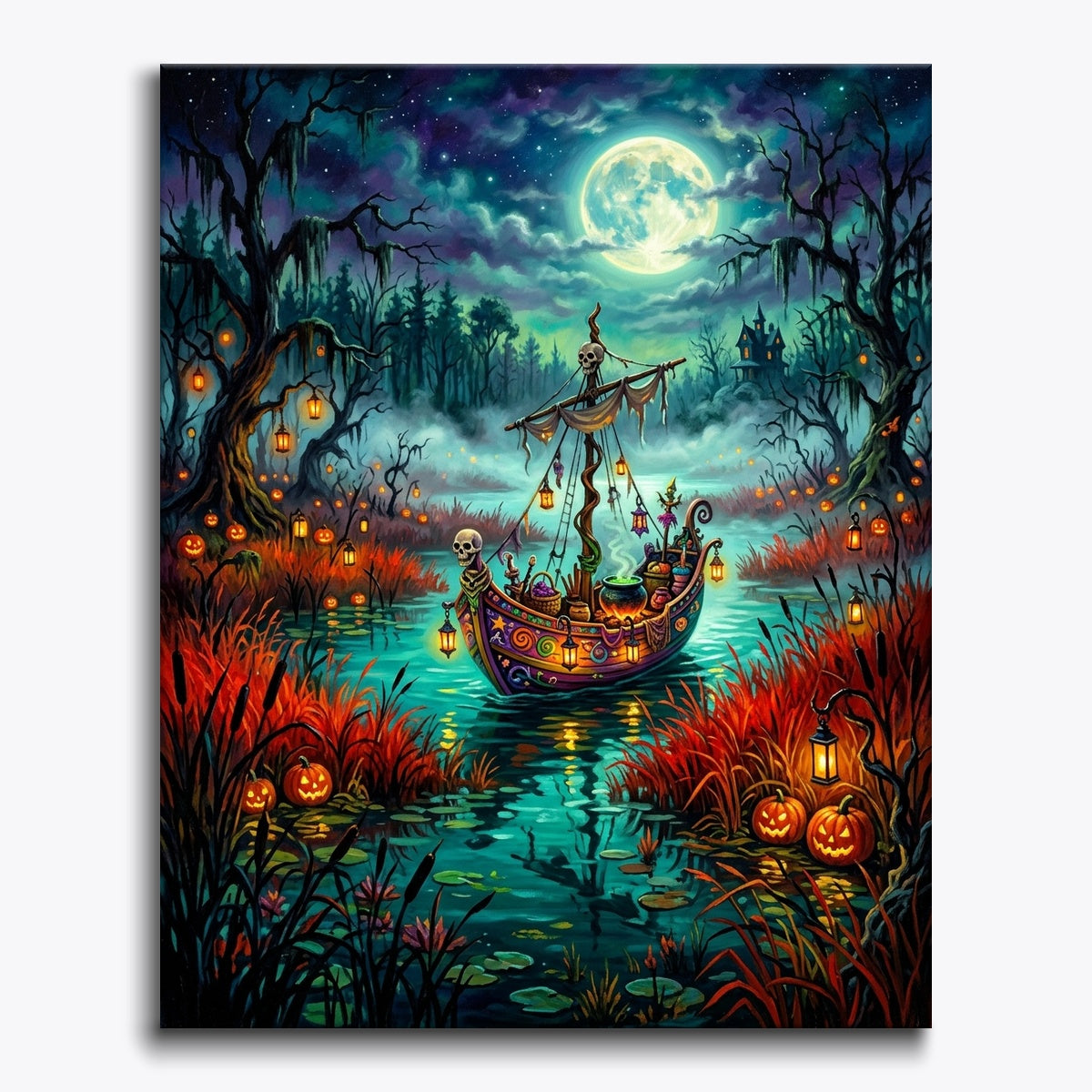 Witch Boat On Haunted Marsh