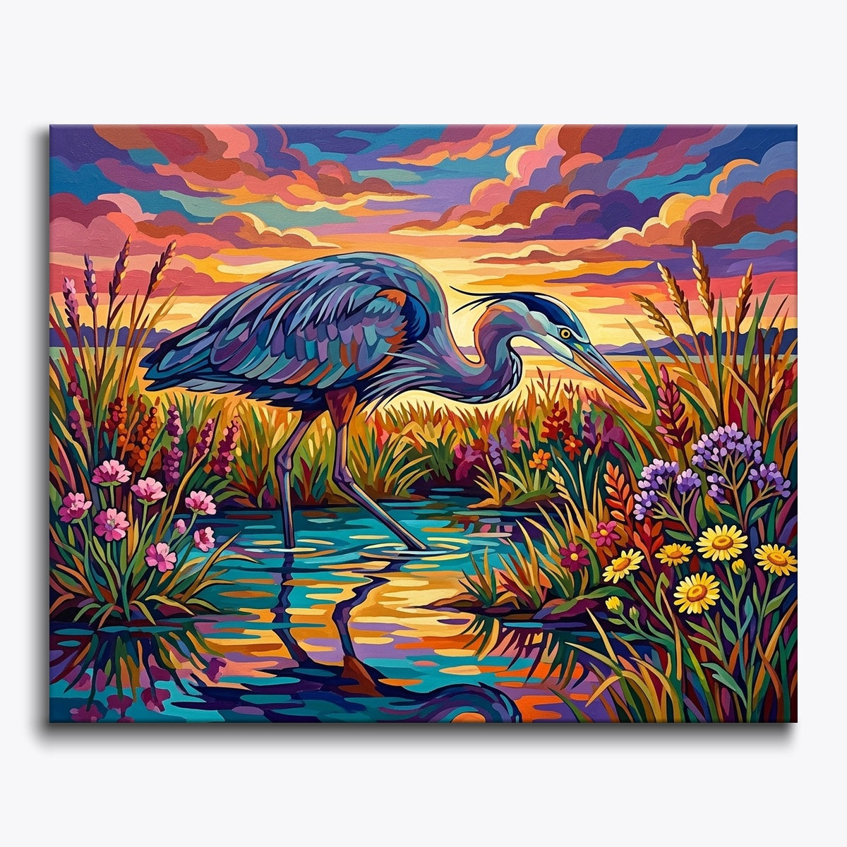Clouded Blue Heron