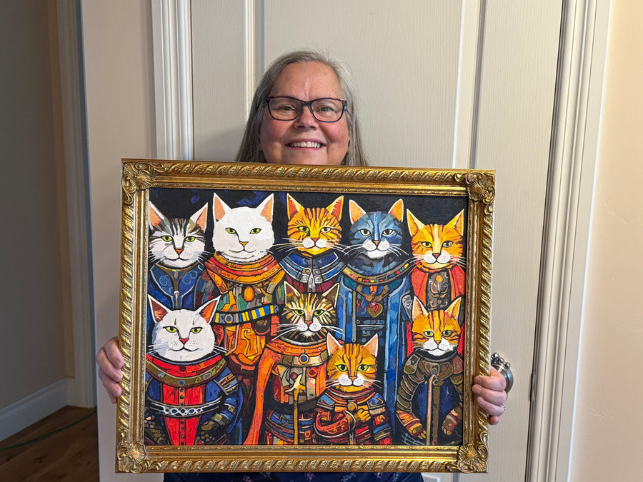 A finished Craftoria painting shared by a customer