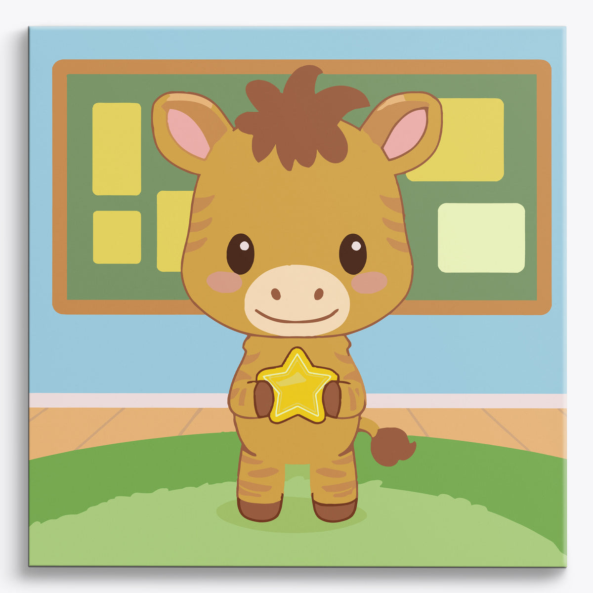 Lemon Bulletin Okapi | Paint by Numbers Kit by Craftoria